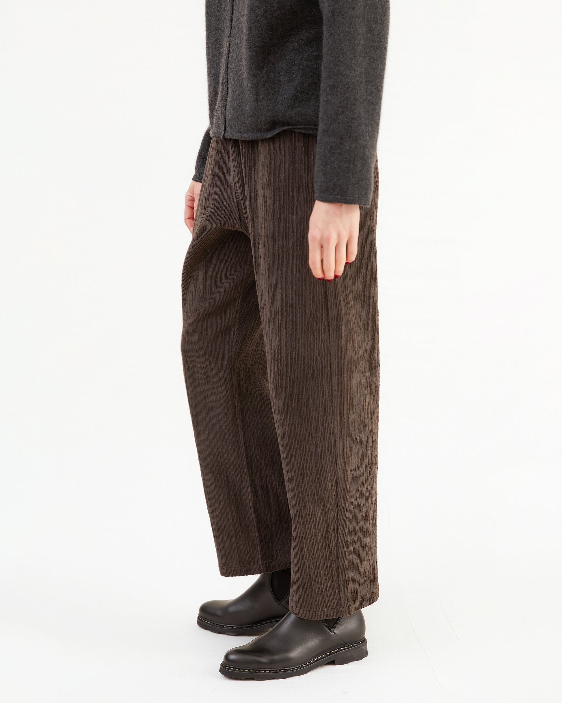 Apuntob Corduroy Trousers in Coffee