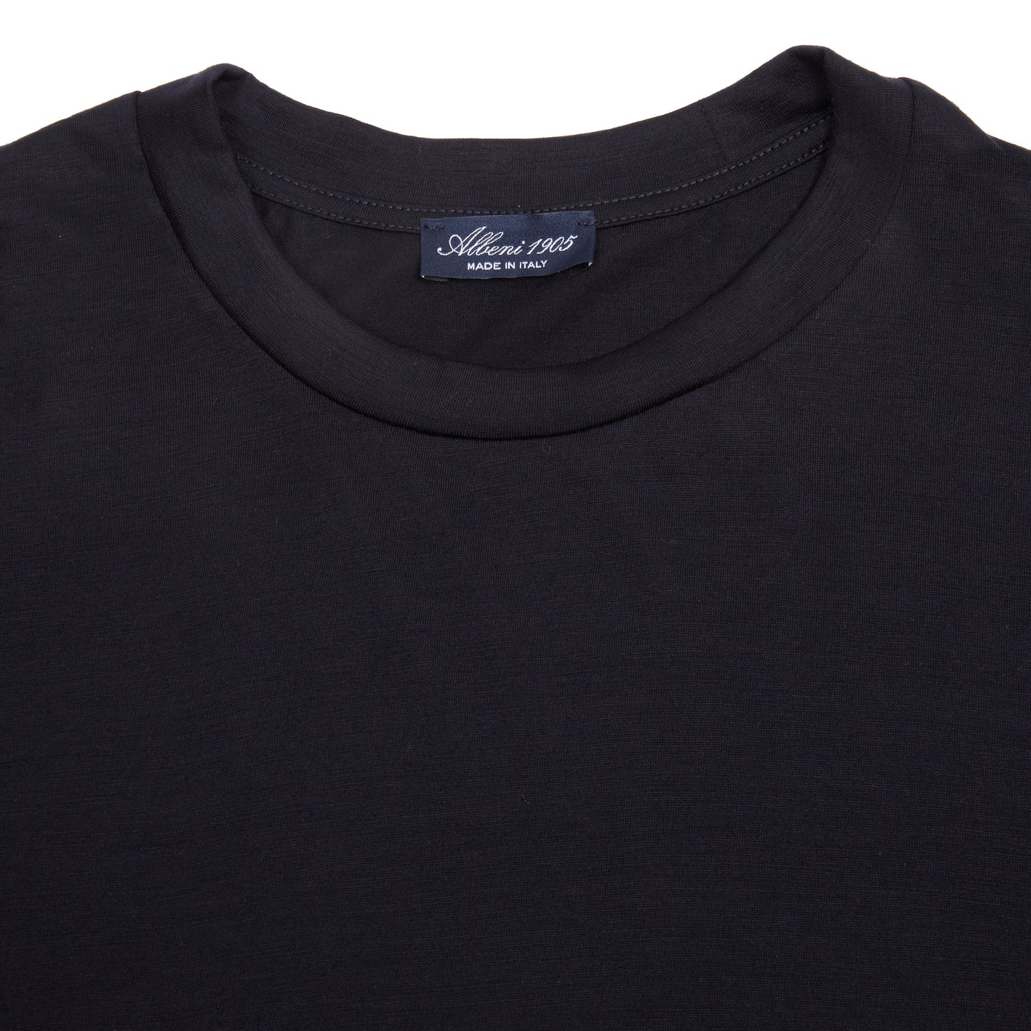 Albeni Classic Short Sleeve Merino T-Shirt in Night Blue 2