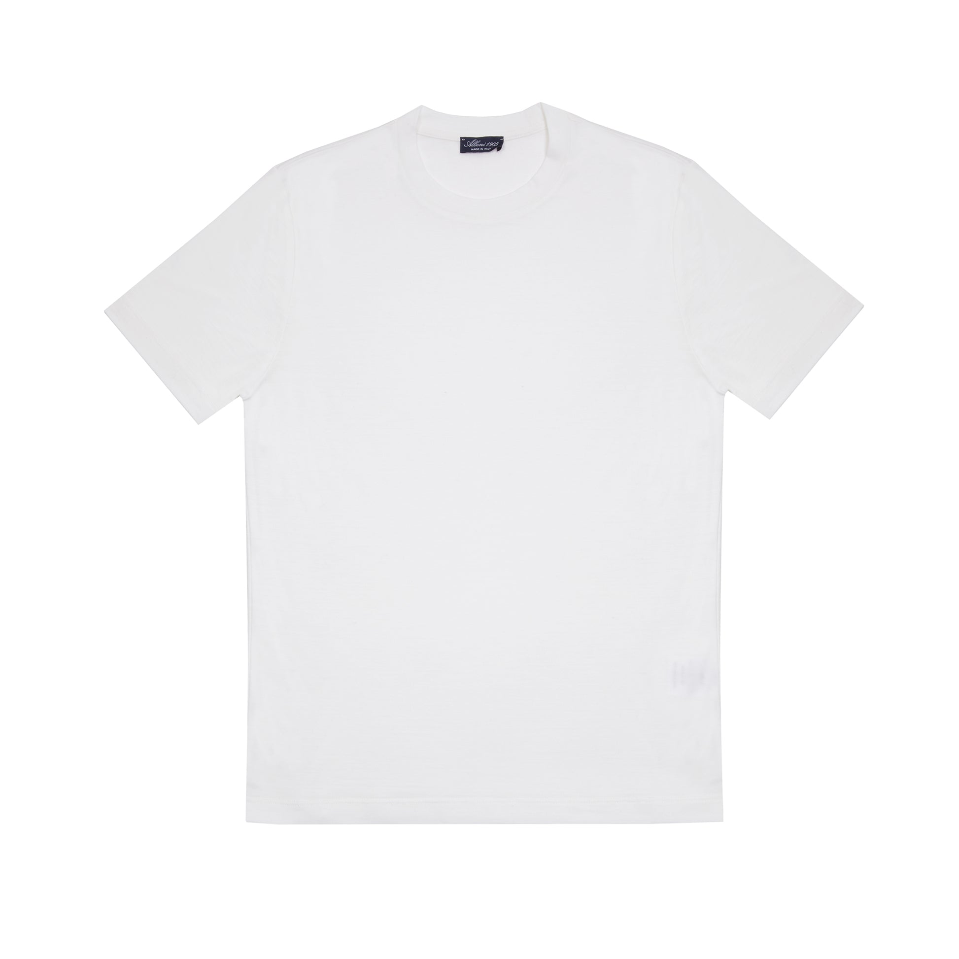 Albeni Classic Short Sleeve Merino T-Shirt in White