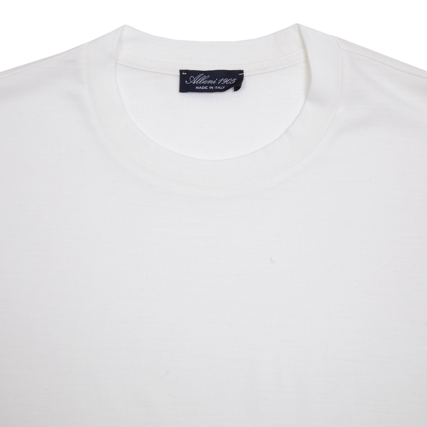 Albeni Classic Short Sleeve Merino T-Shirt in White 2