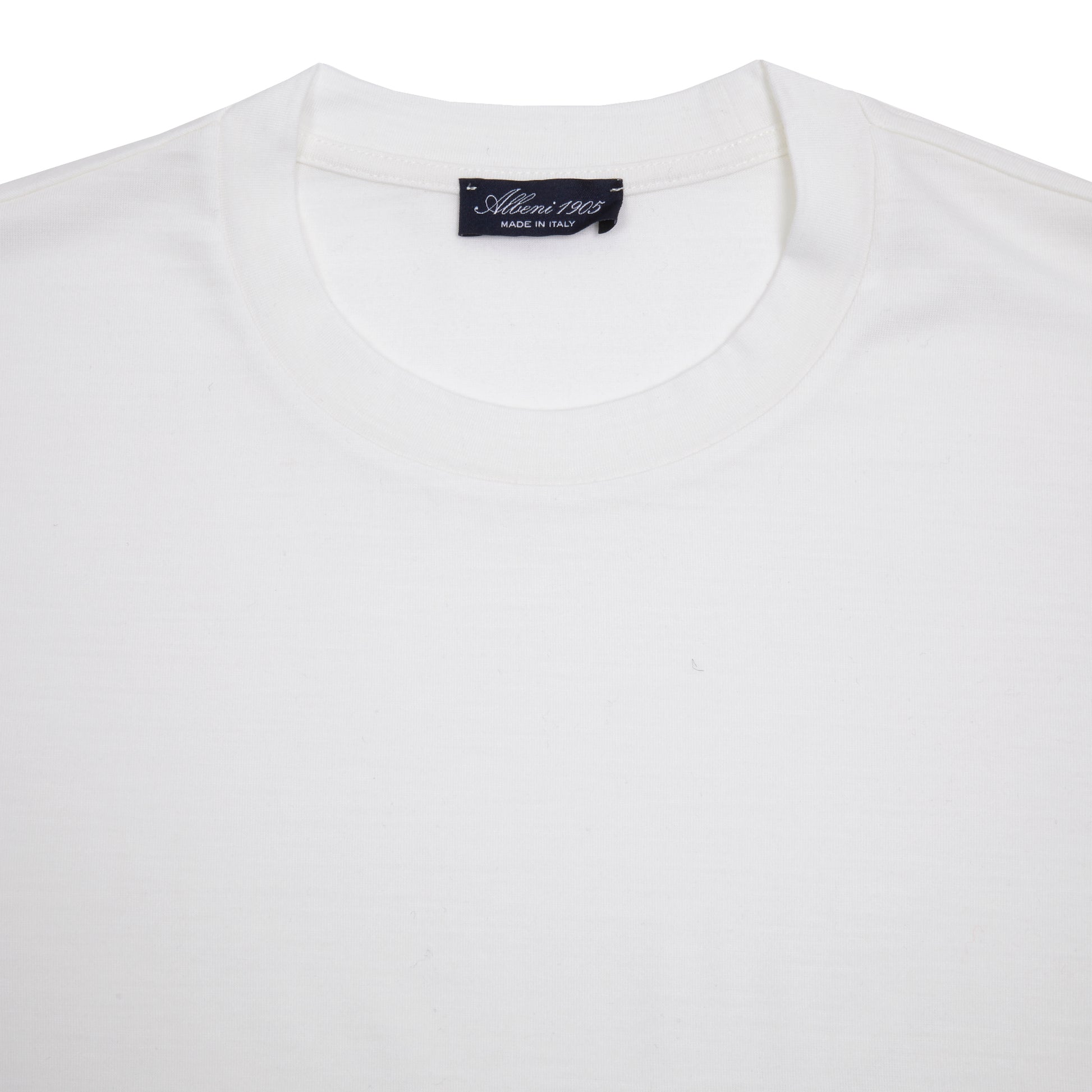 Albeni Classic Short Sleeve Merino T-Shirt in White 2