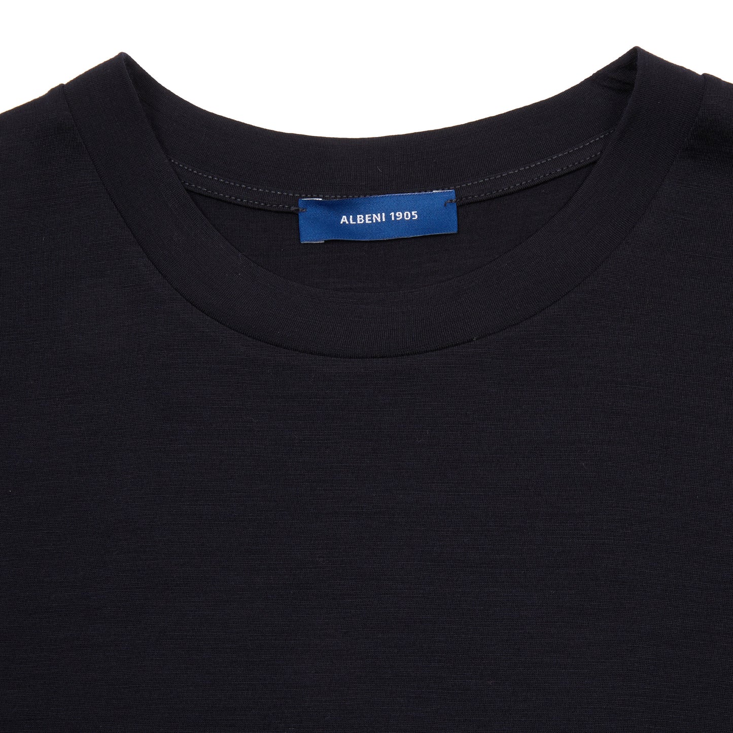 Albeni Short Sleeve Merino T-Shirt in Night Blue