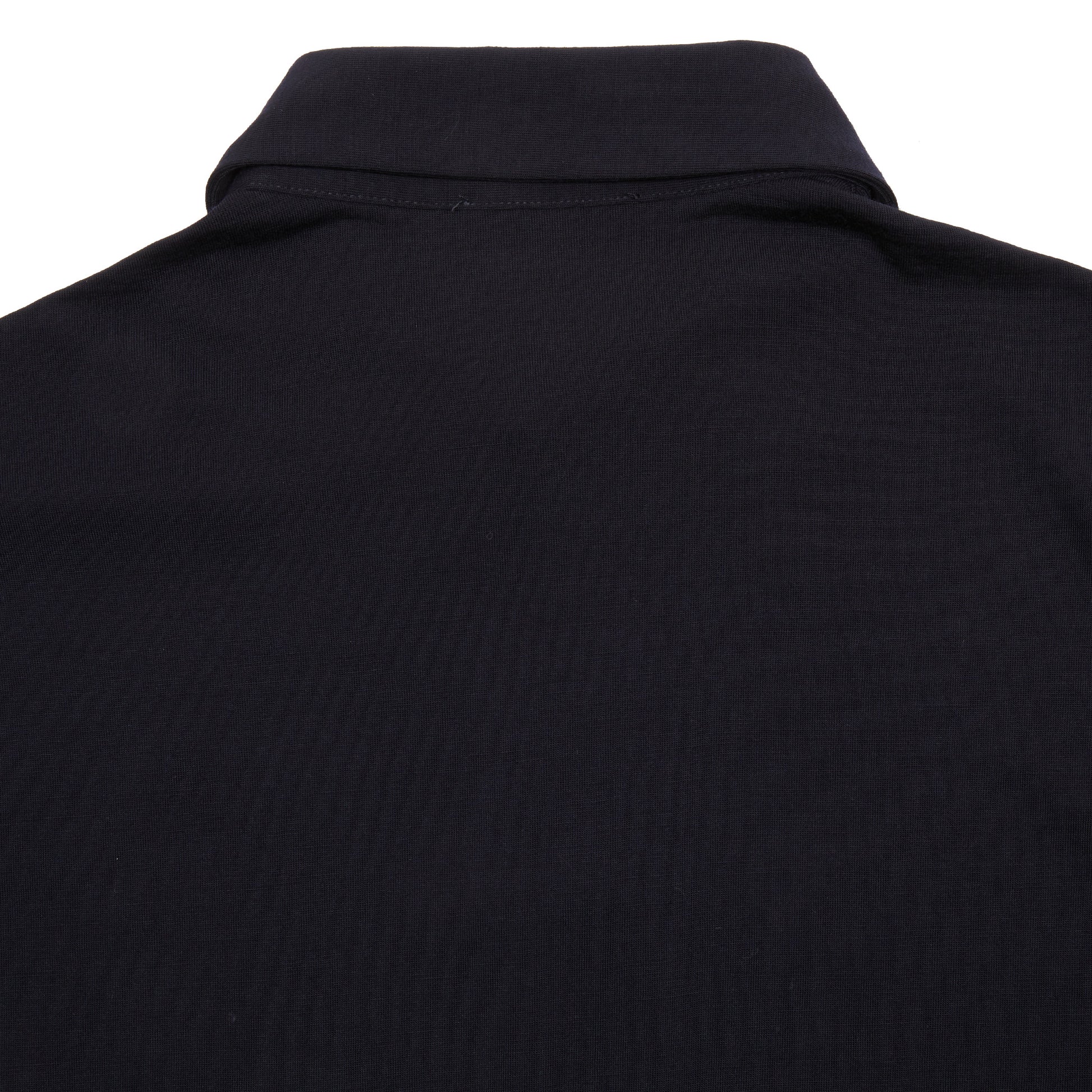 Albeni Merino Long Sleeve Polo Shirt in Night Blue