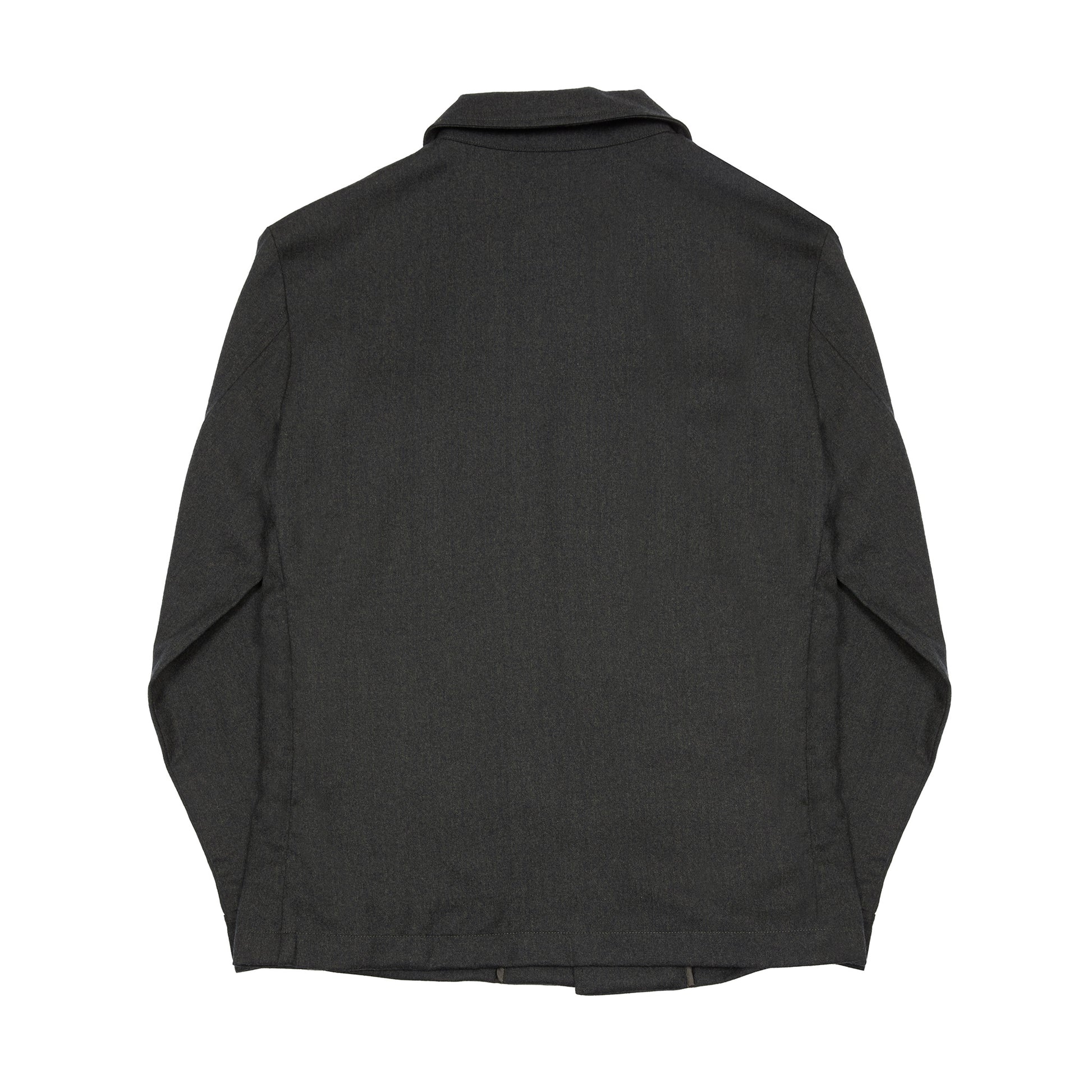 Albeni Merino Overshirt in Dark Green