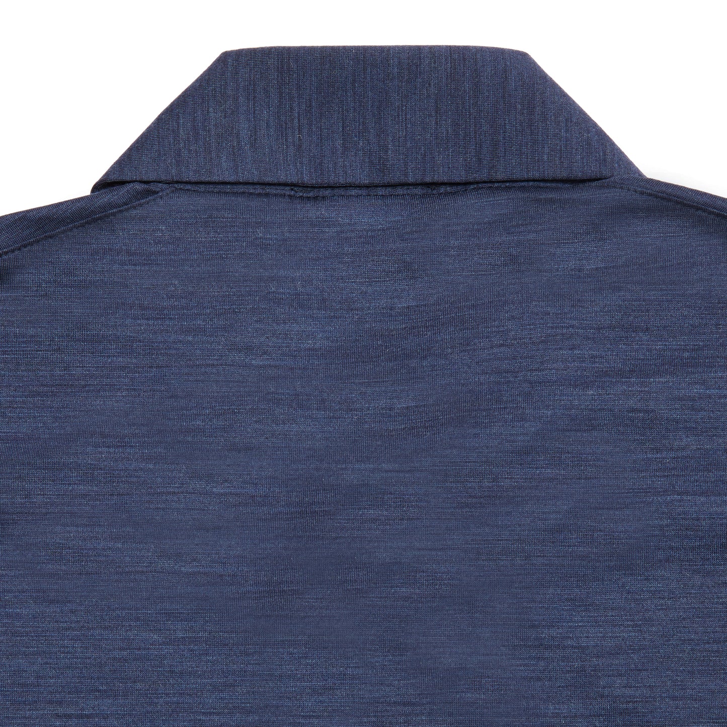 Albeni Merino Polo Sport Short Sleeve Shirt in Melange Blue