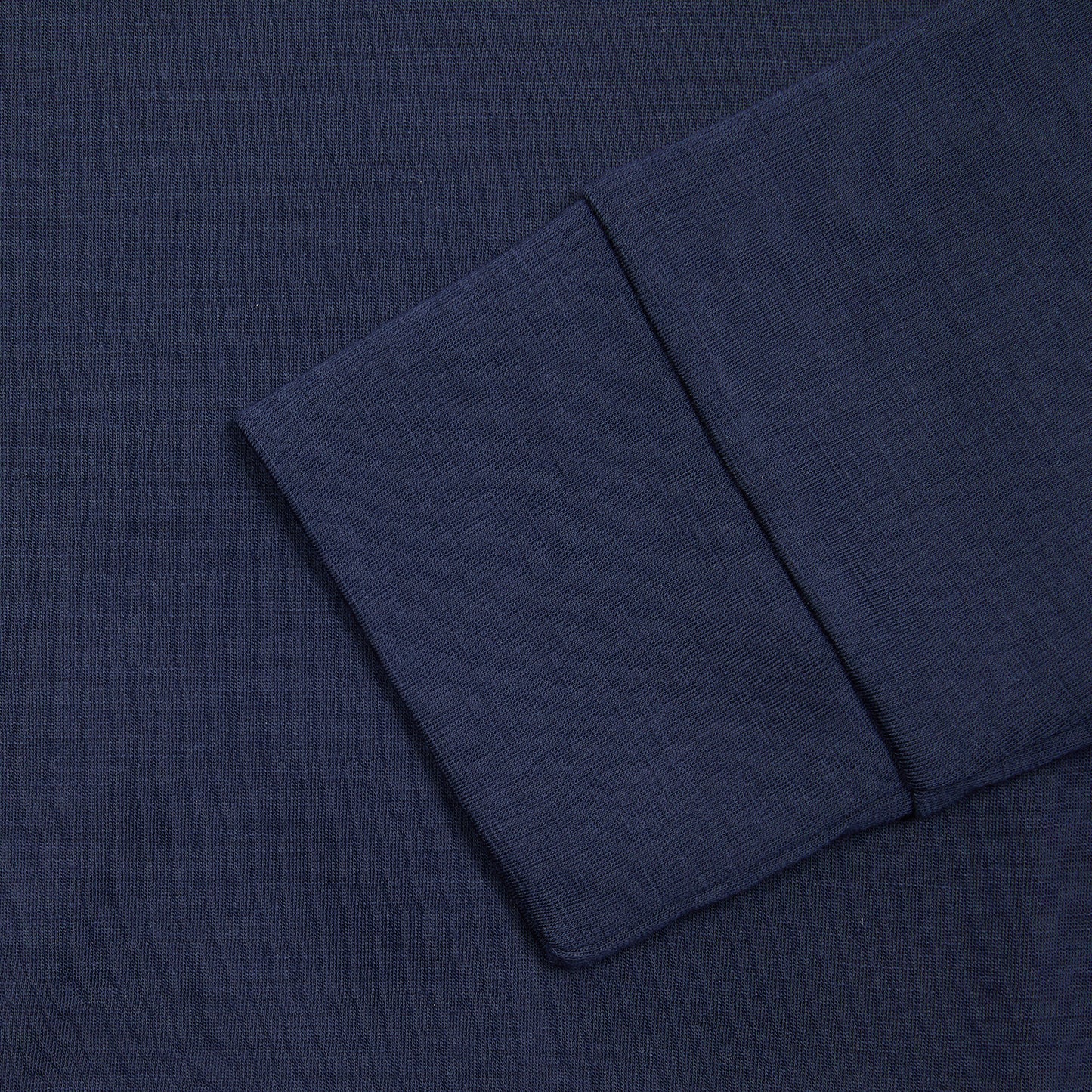 Albeni Merino Fleece Long Sleeve Crewneck in Marine Blue