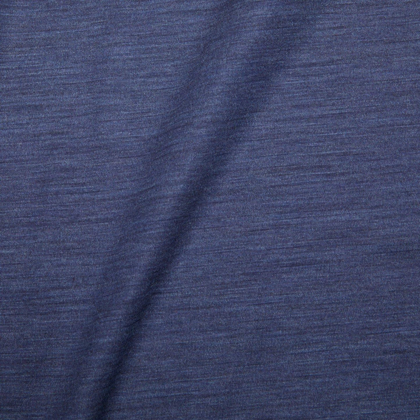 Albeni Classic Short Sleeve Merino T-Shirt in Melange Blue