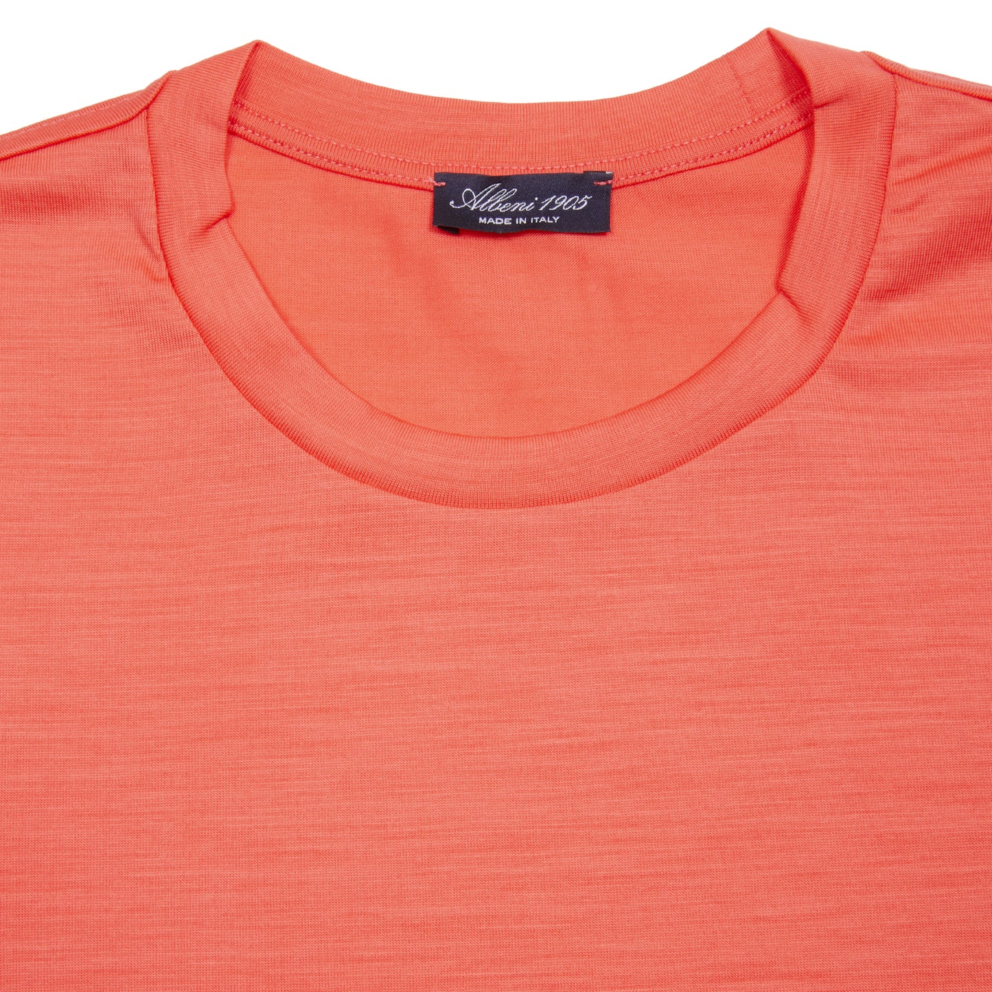 Albeni Classic Short Sleeve Merino T-Shirt in Grapefruit Pink