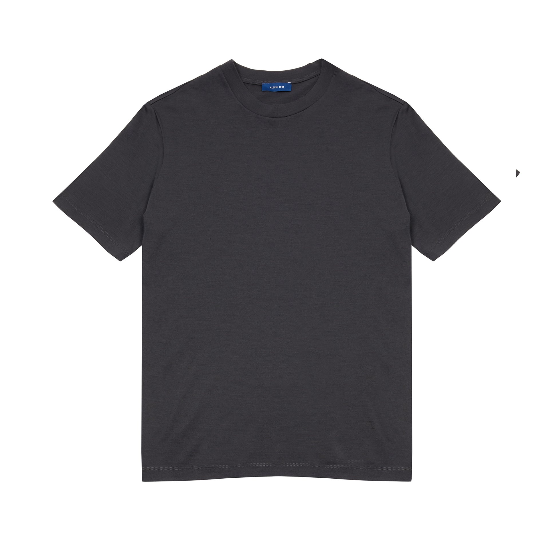Albeni Short Sleeve Merino T-Shirt in Gun Metal