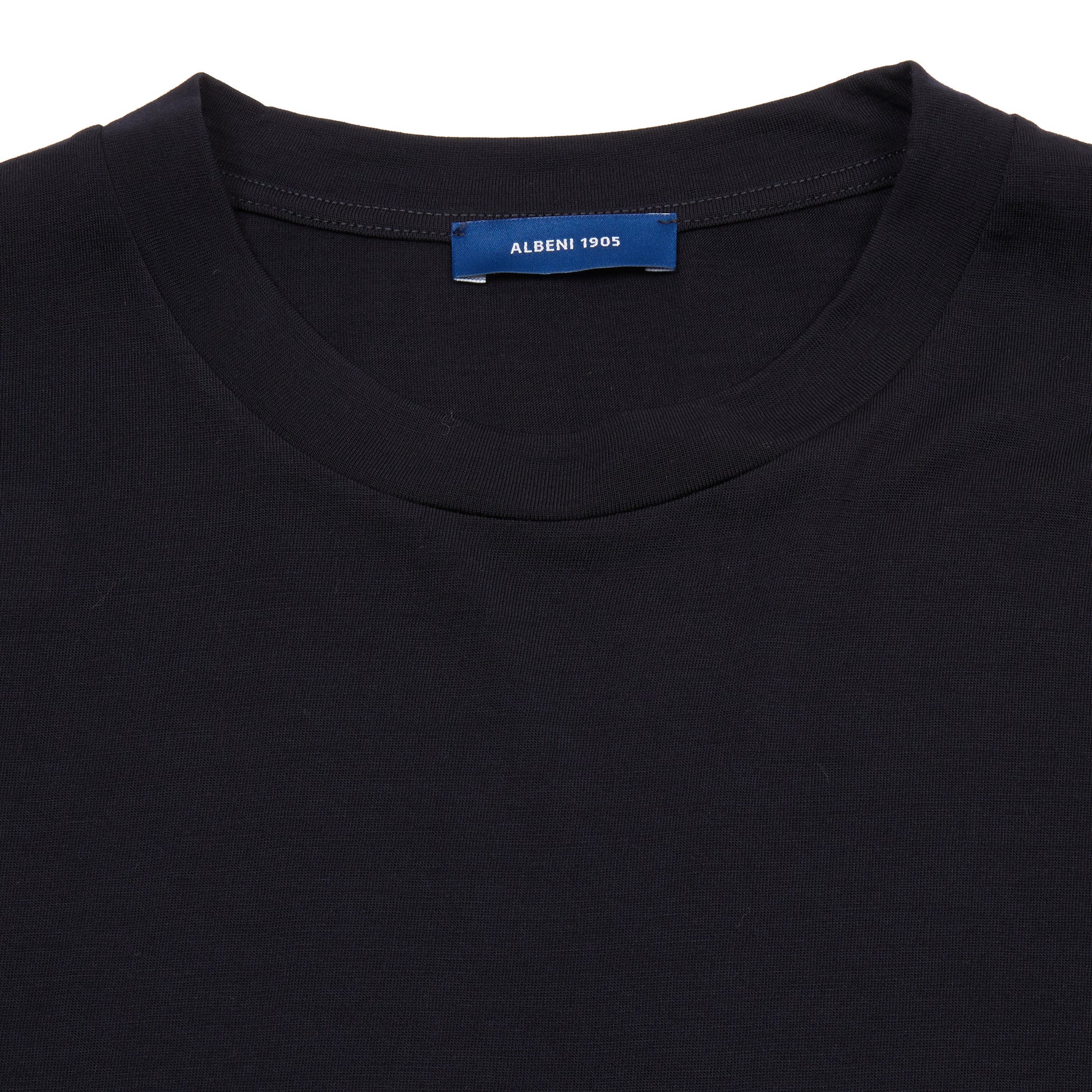 Albeni Long Sleeve Merino T-Shirt in Night Blue