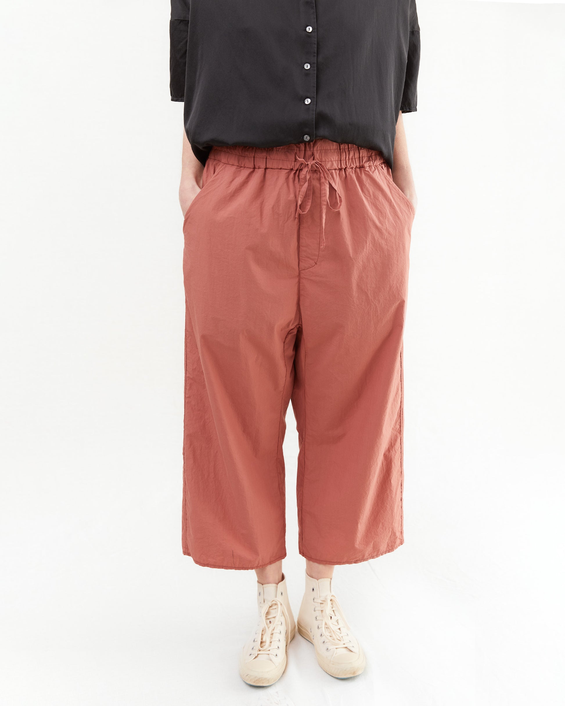 Album Di Famiglia Wide & Short Trousers TC in Coral