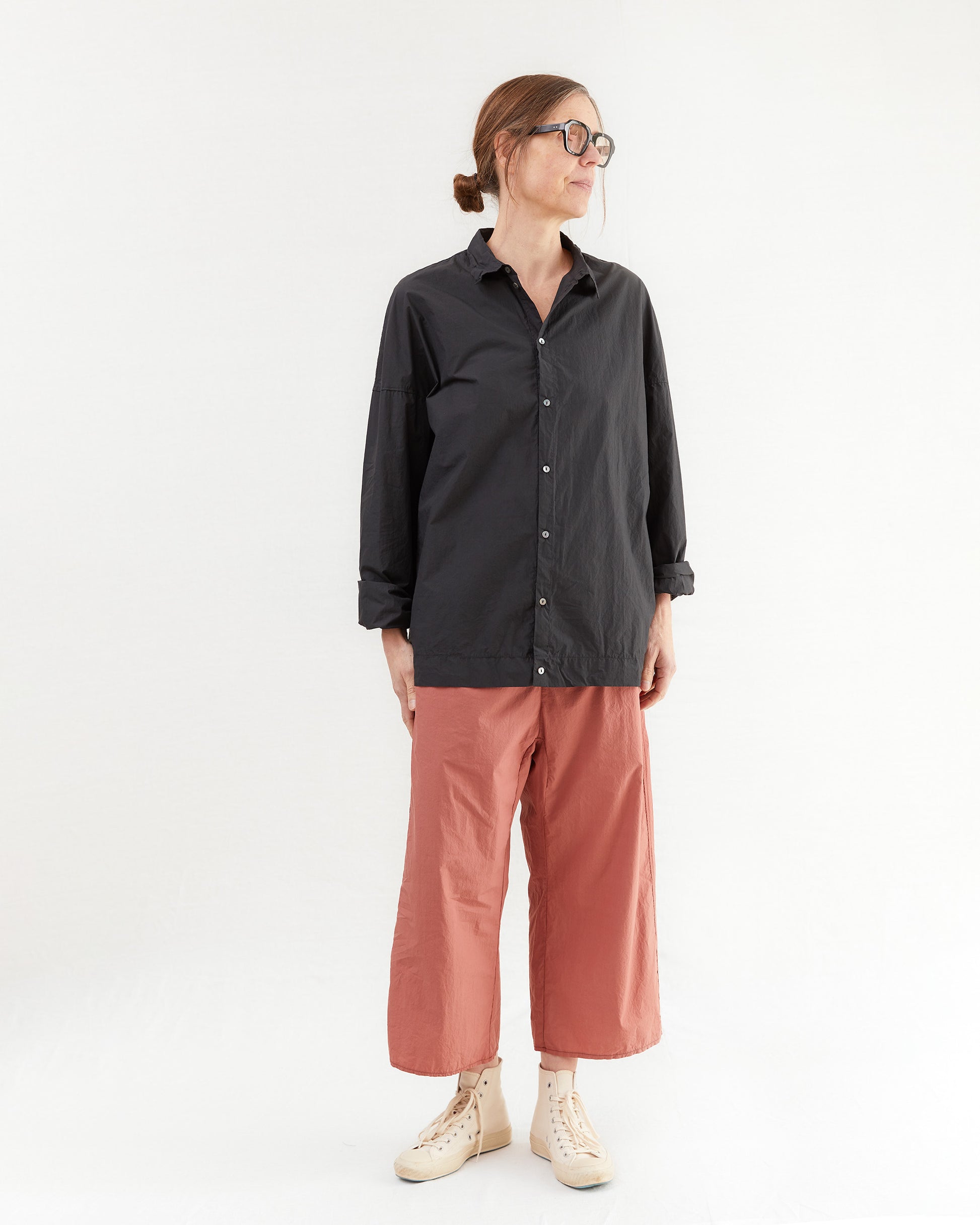 Album Di Famiglia Wide & Short Trousers TC in Coral