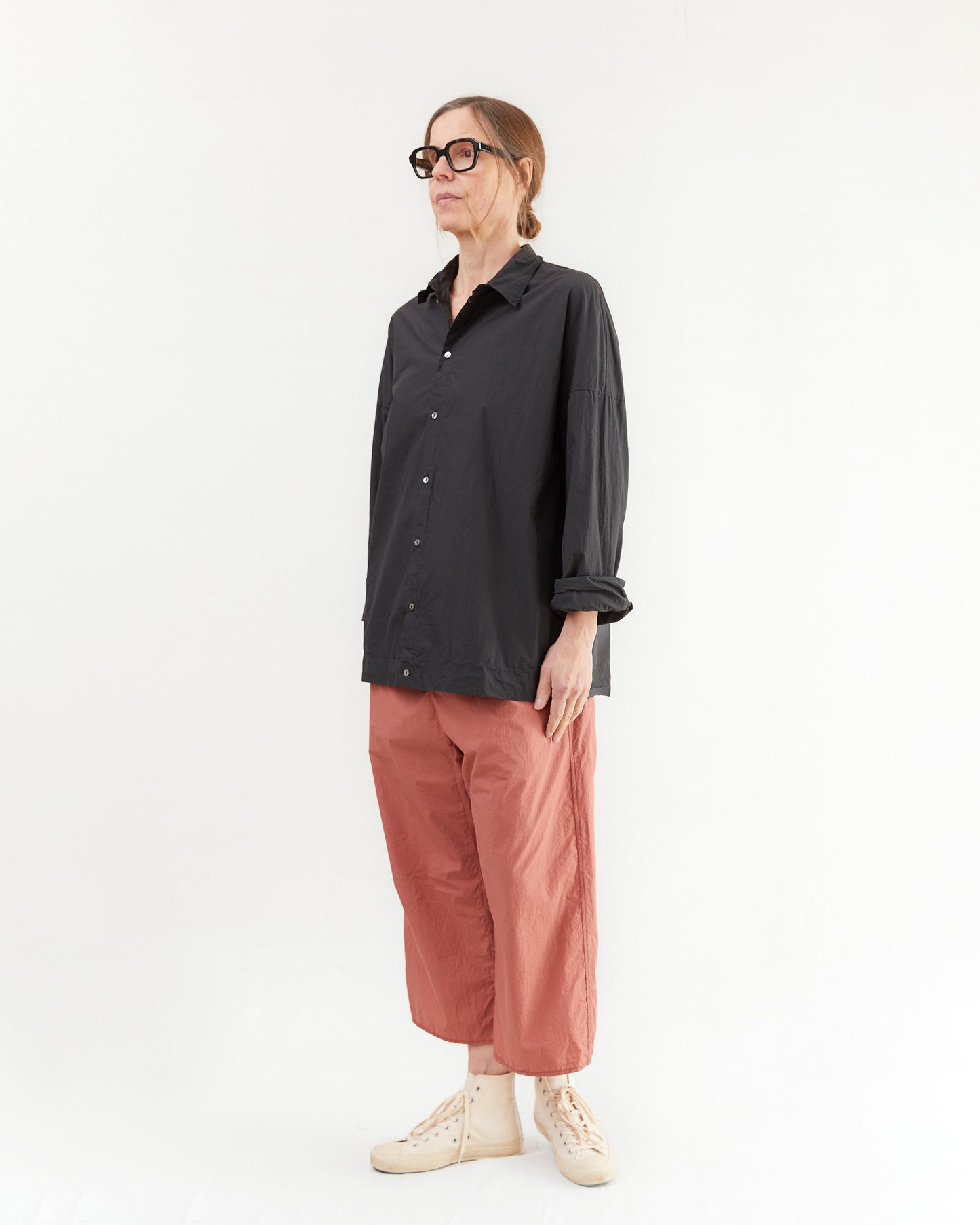 Album Di Famiglia Wide & Short Trousers TC in Coral