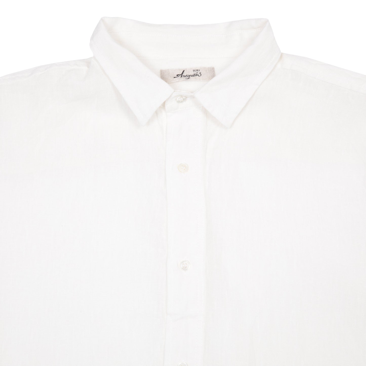 Antiquités Linen Dungaree Shirt in White