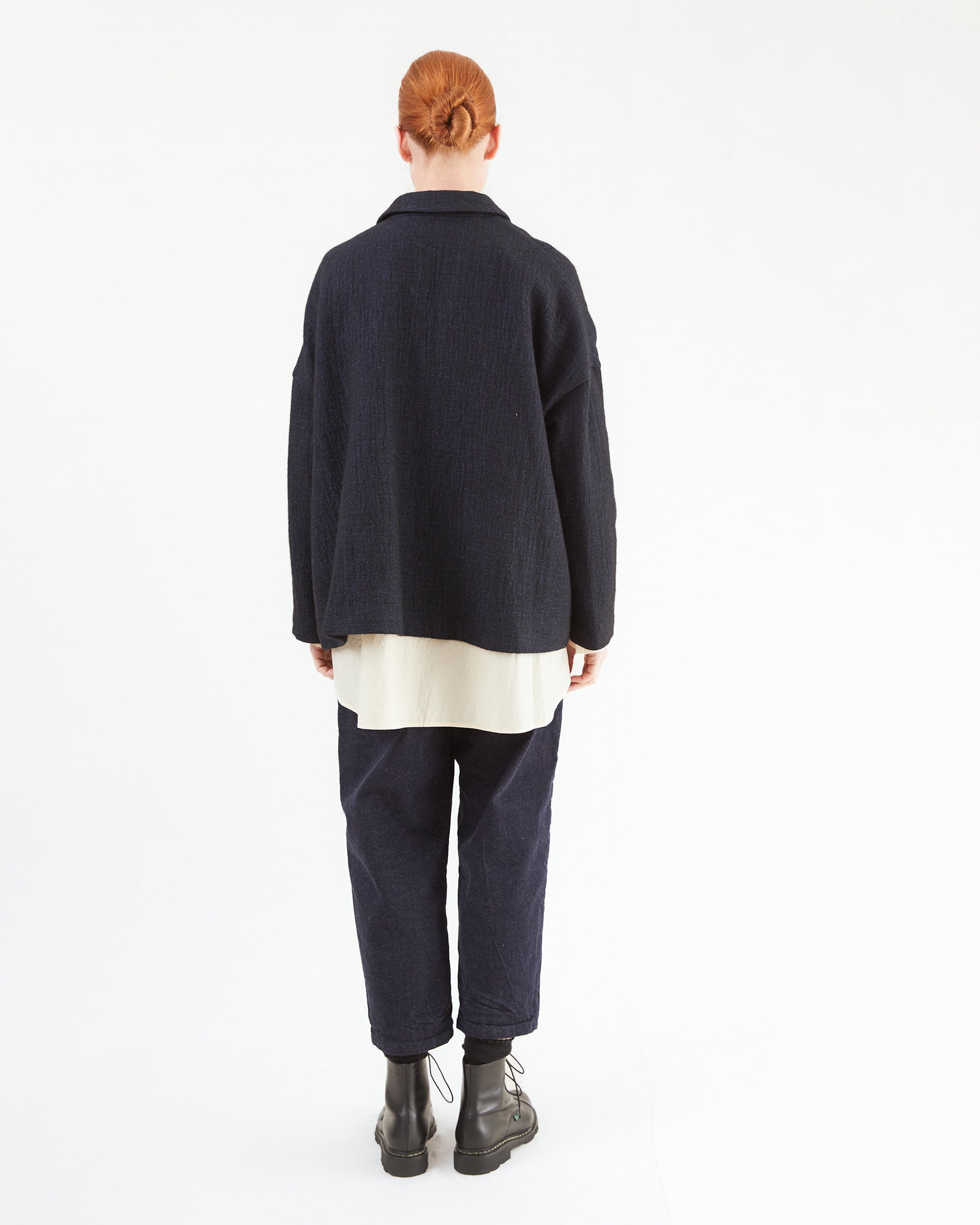 Apuntob Linen/ Wool Jacket in Night