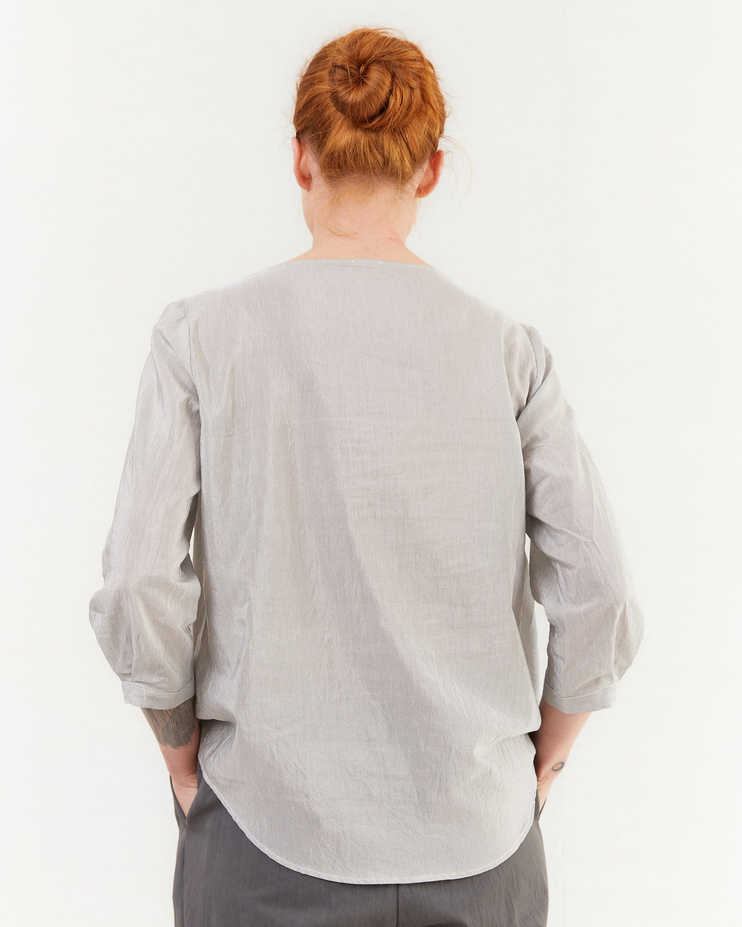Apuntob Cotton/Silk Shirt in Blue