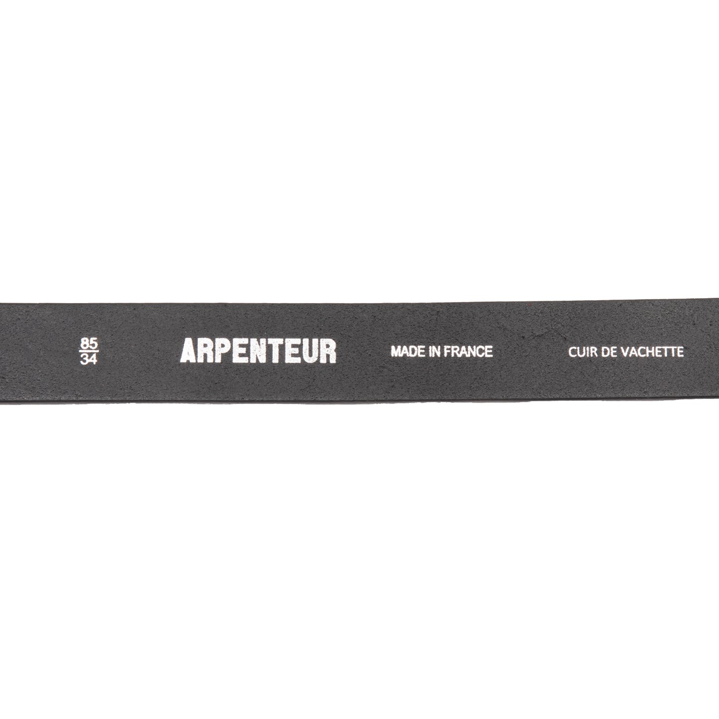 Arpenteur Logic Veg Tanned Leather Belt in Black