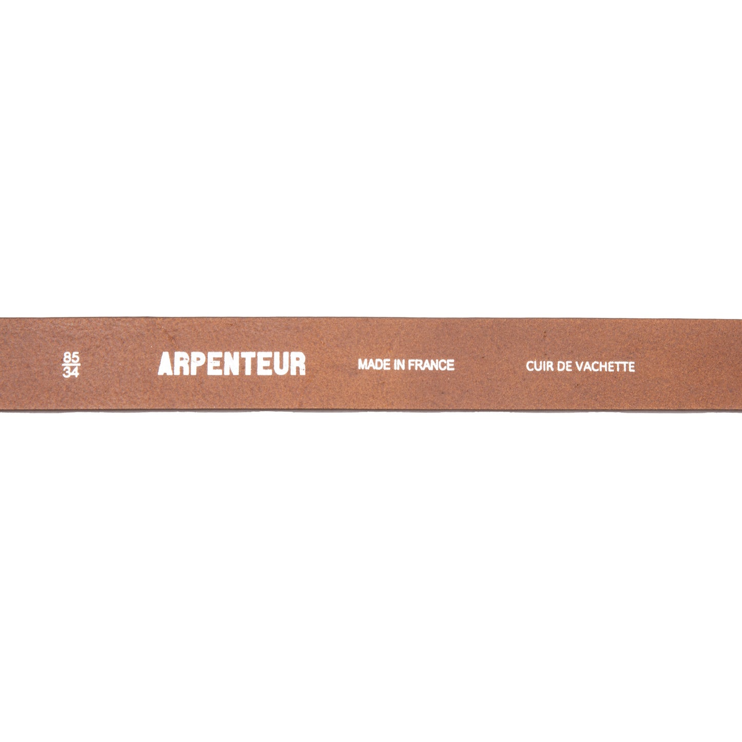 Arpenteur Logic Veg Tanned Leather Belt in Brown