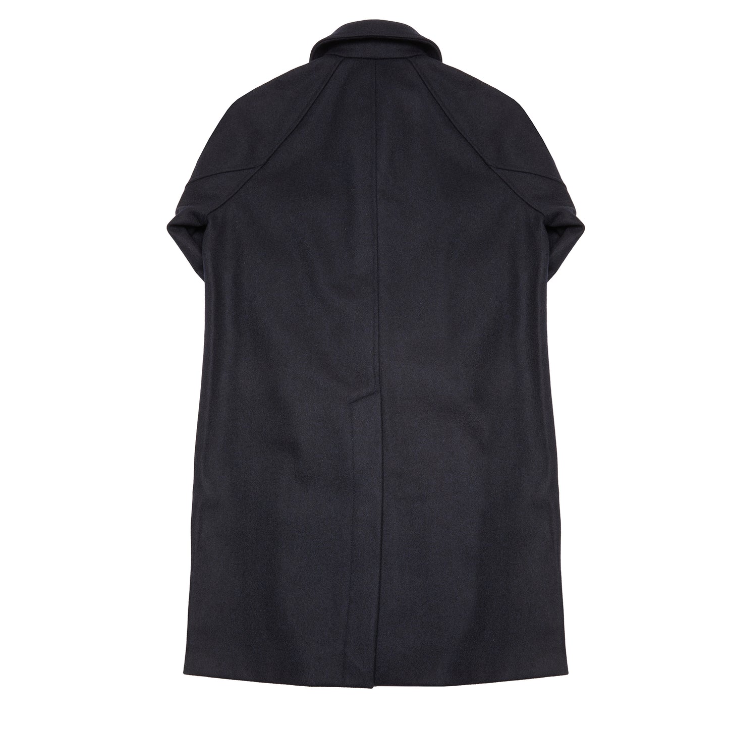 Arpenteur Utile Melton Wool Overcoat in Midnight