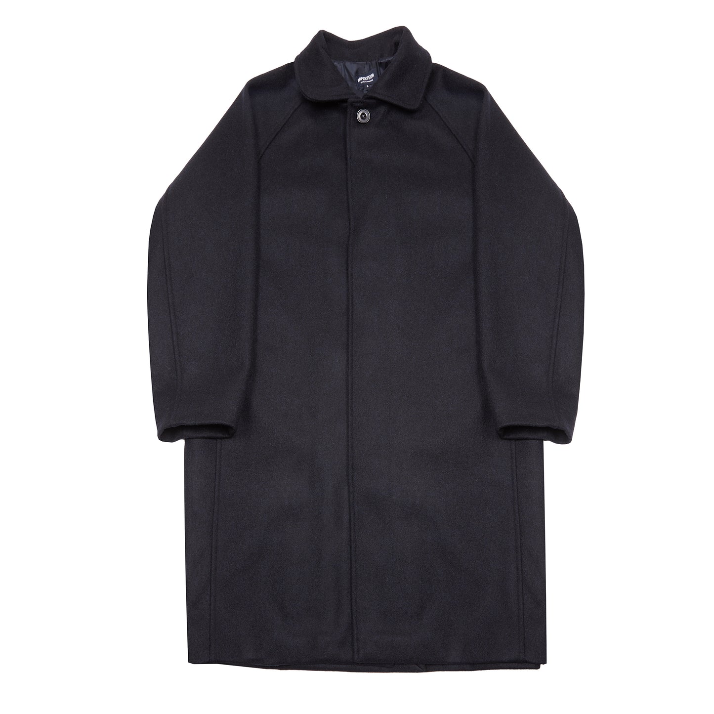 Arpenteur Utile Melton Wool Overcoat in Midnight