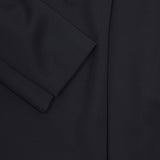 Aton Compact Wool No Collar Jacket in Black
