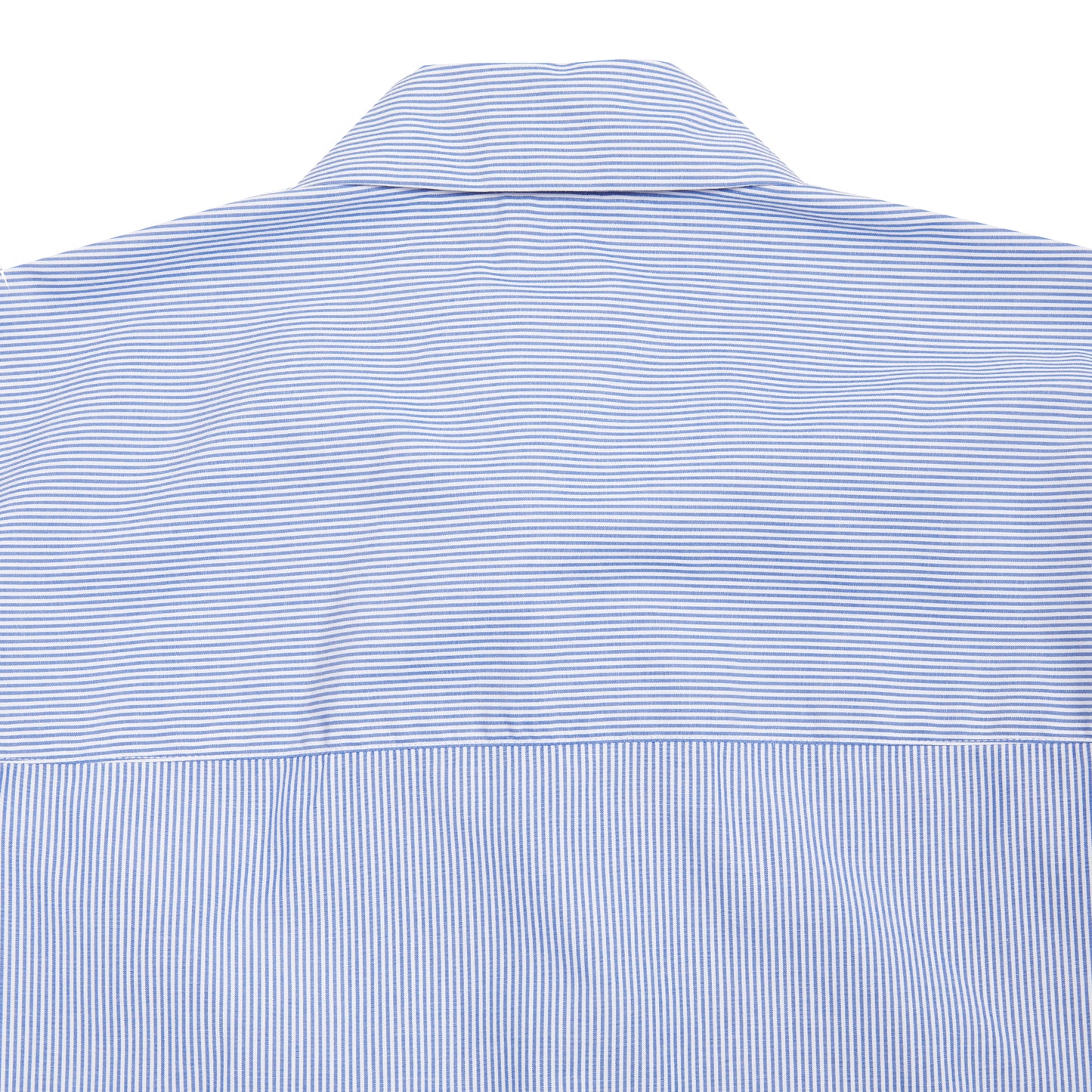 Aton Giza Stripe Standard Shirt in Navy 4
