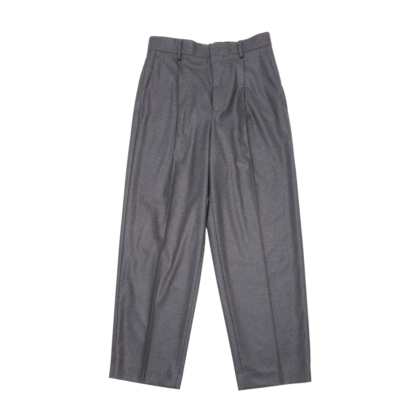 Aton Men's Merino College Flannel Trousers in Charcoal