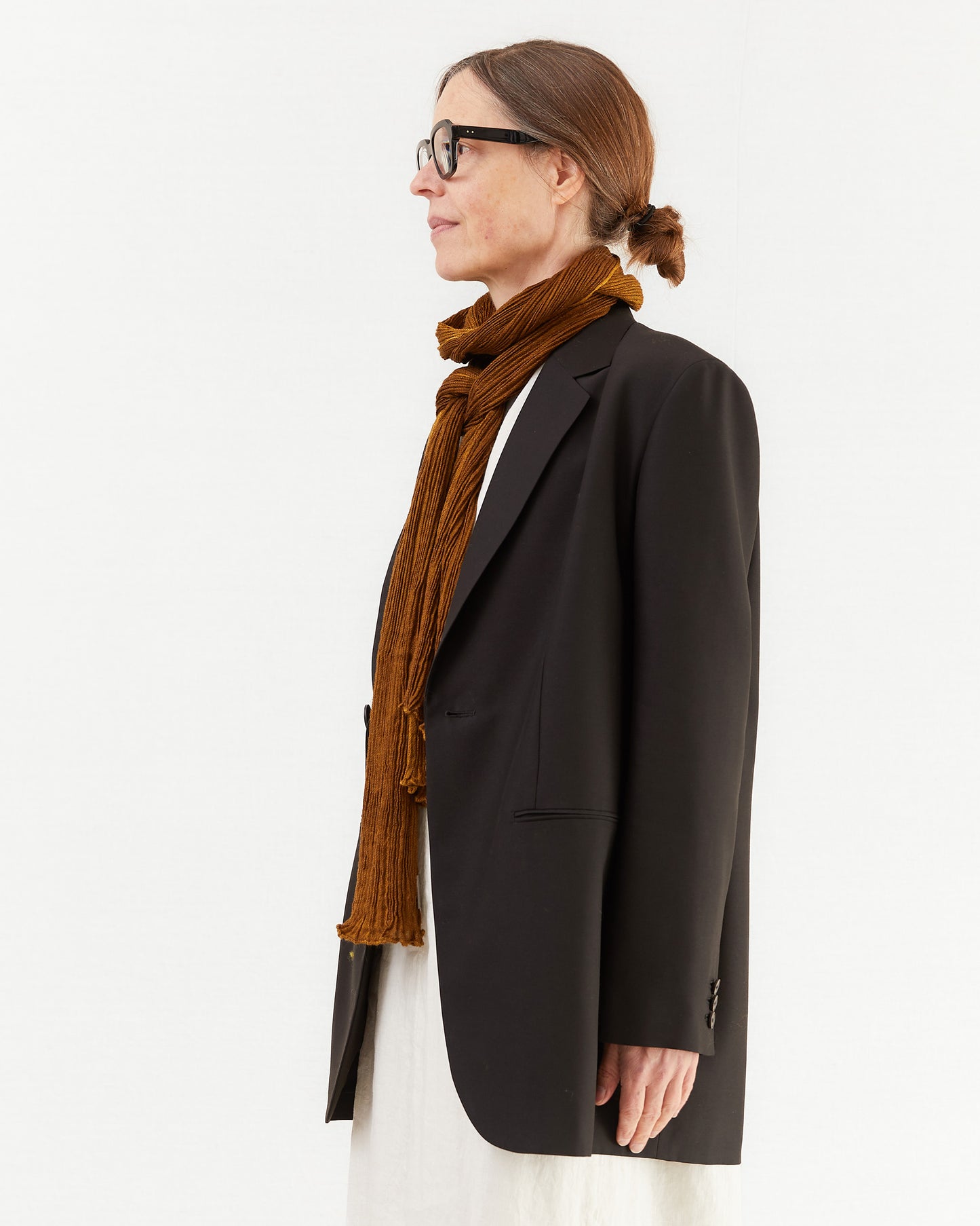 Aton Women's Wool Tailored Jacket in Black