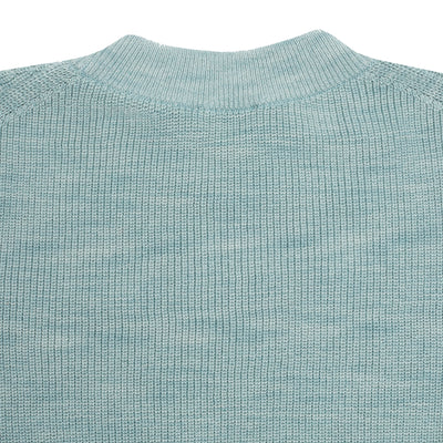 Aton Cotton Silk Crew Neck Sweater in Green
