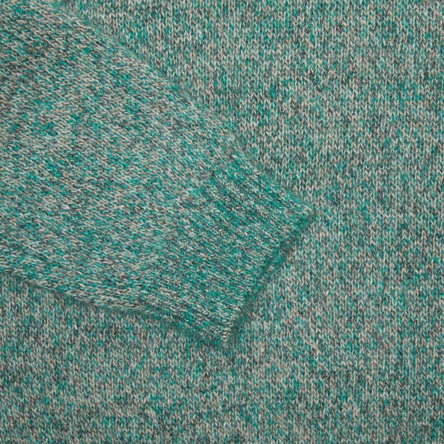 Aton Men's Alpaca/Mohair Jumper in Green