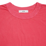 Aton Fresca Boy's Fit Garment Dyed No-Sleeve T-Shirt in Fuscha Pink