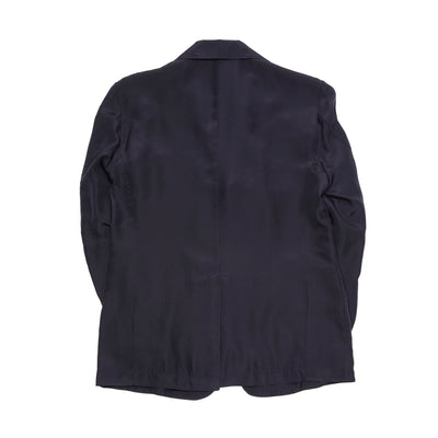 <p>The Rizzo Tentor Jacket is luxuriously crafted from pure silk, featuring wide notch lapels, patch pockets, and a single vent in the back. Completely unlined and unconstructed, this jacket offers an ultra-relaxed fit which is lightweight, breathable and elegant.</p> <p>100% Silk.</p> <p>Made in Italy.</p>