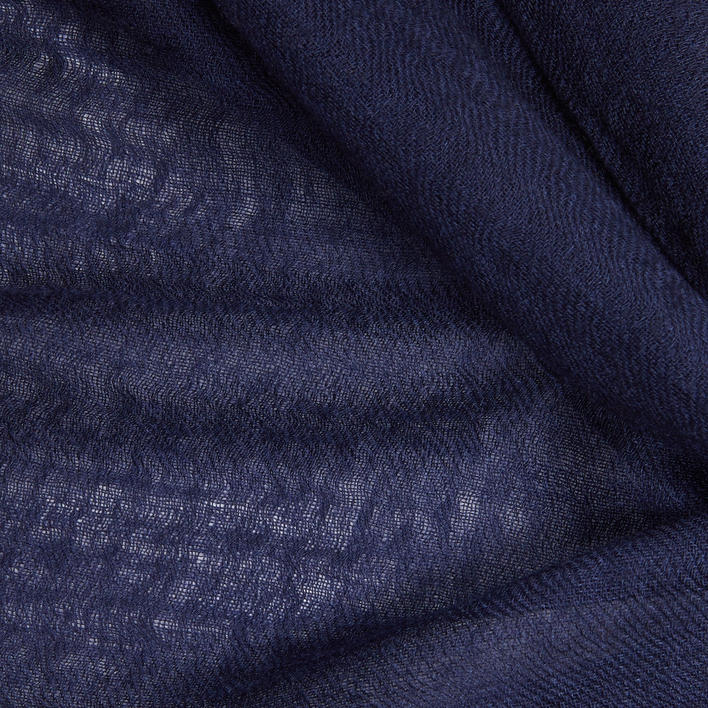 Begg & Co Staffa Cashmere / Silk Scarf in Navy