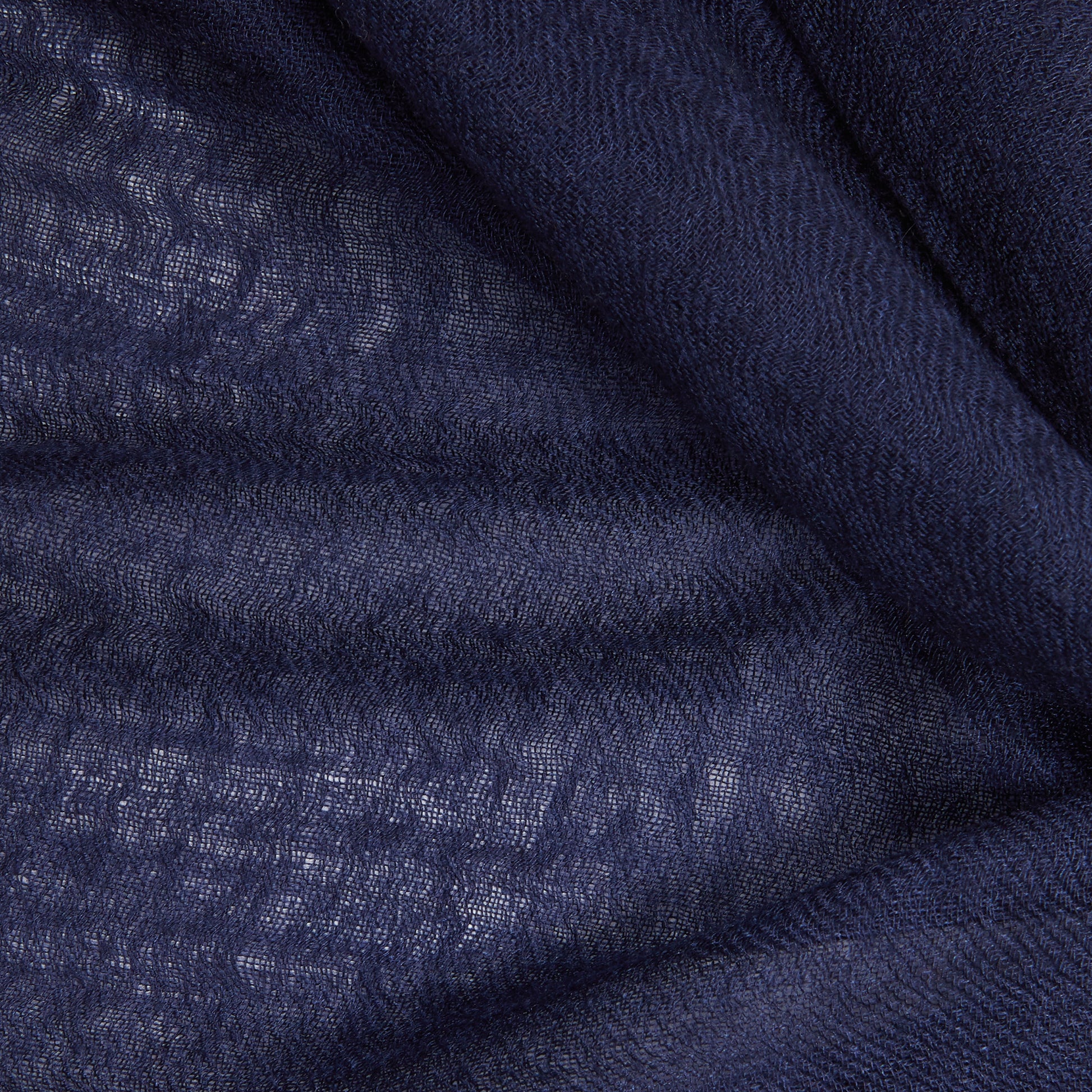 Begg & Co Staffa Cashmere / Silk Scarf in Navy