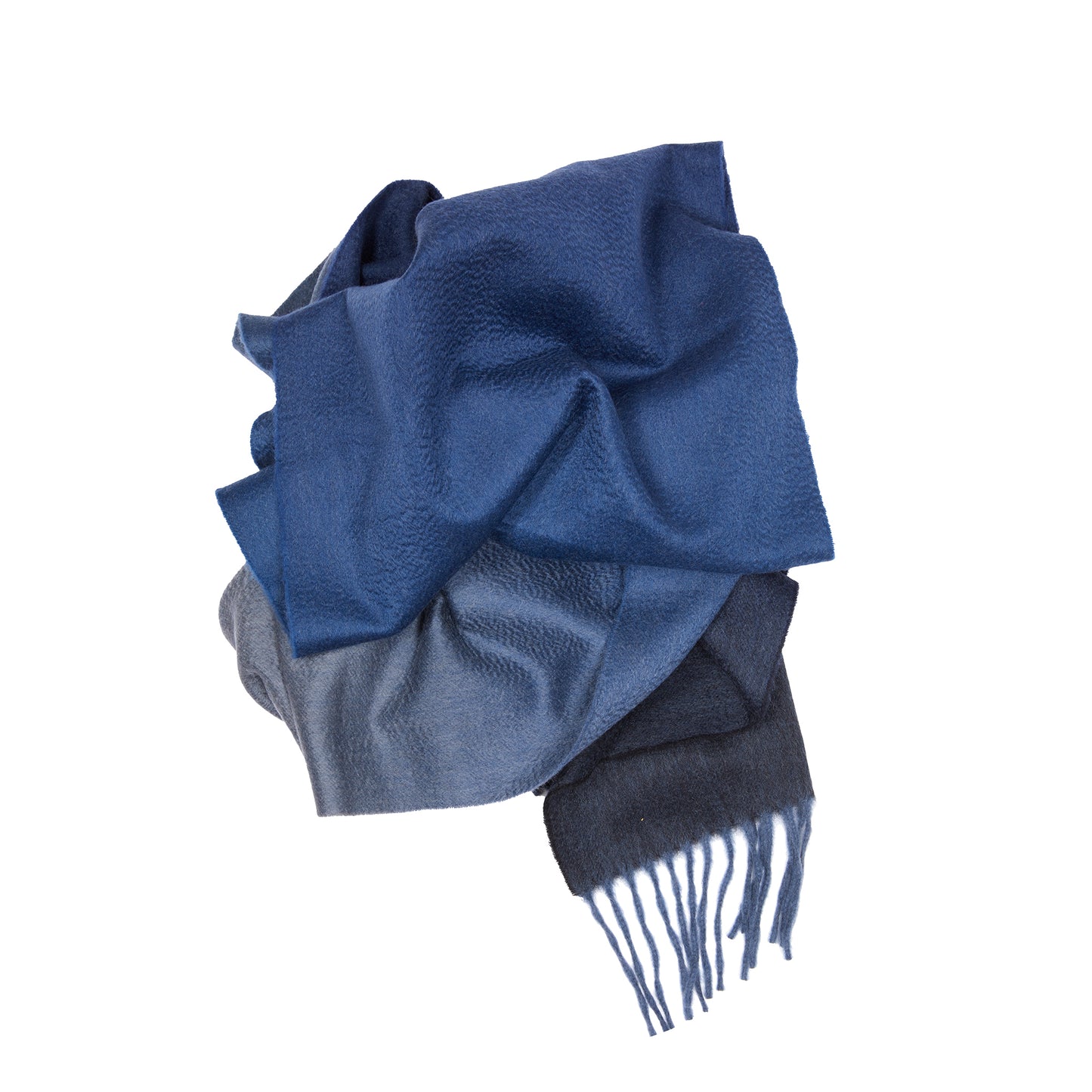 Begg & Co Arran Cashmere Scarf in Ombre Cosmos 2