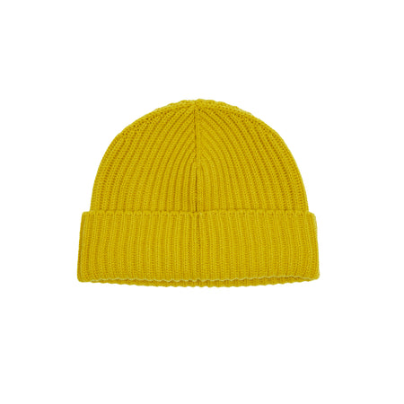 Begg & Co Alex Cashmere Beanie in Yellow