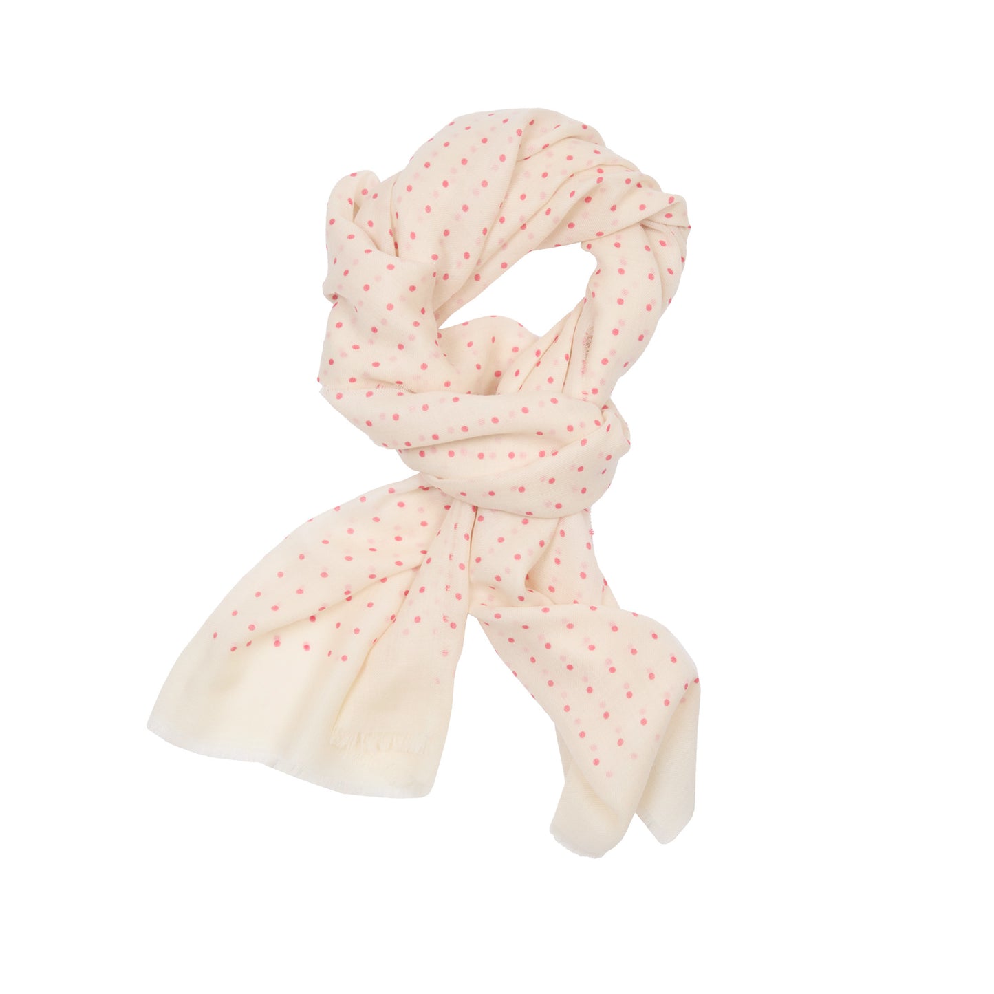 Begg & Co Wispy Hanover Cashmere Scarf in Snow Pink