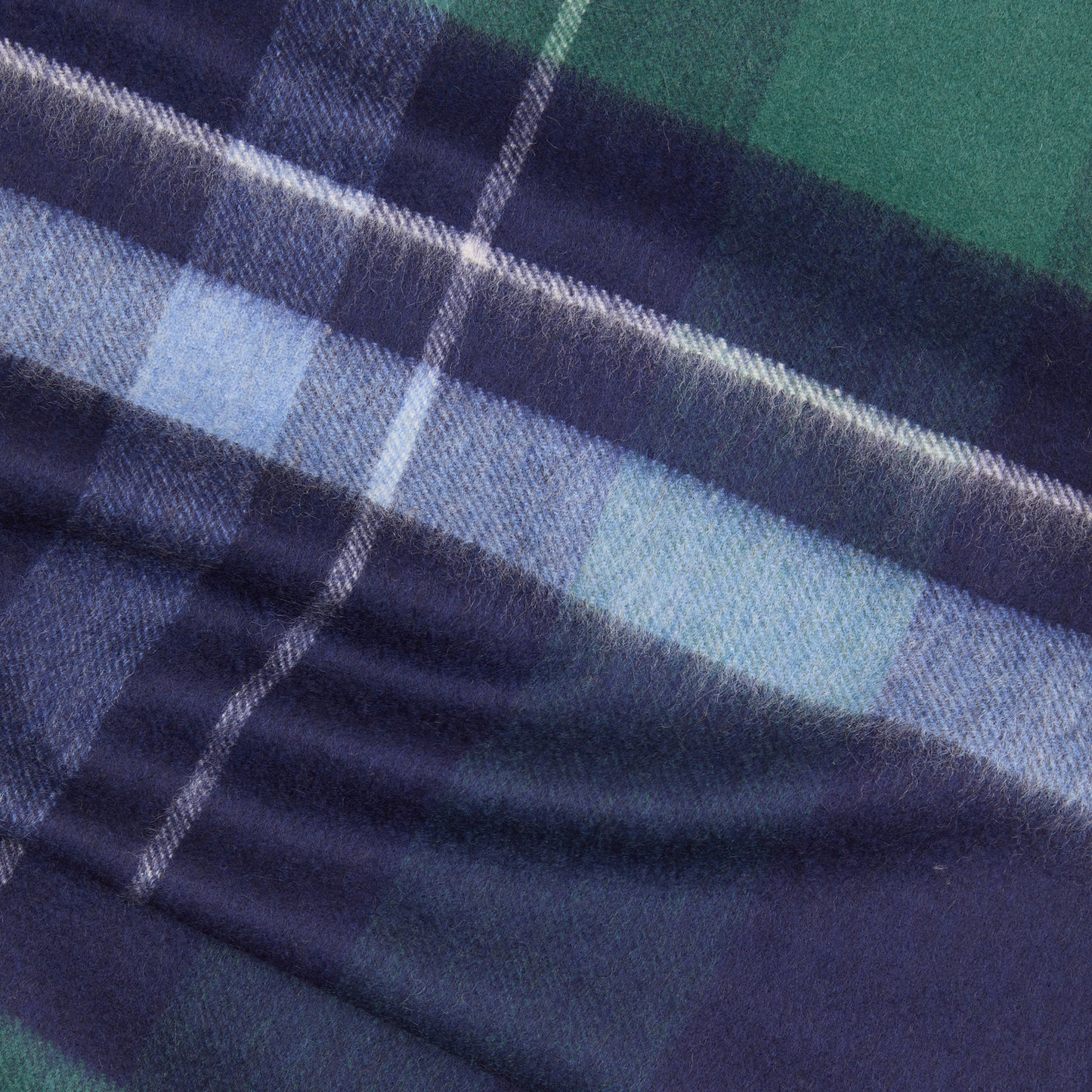 Begg & Co Arran Tilman Cashmere Scarf in Navy Spruce