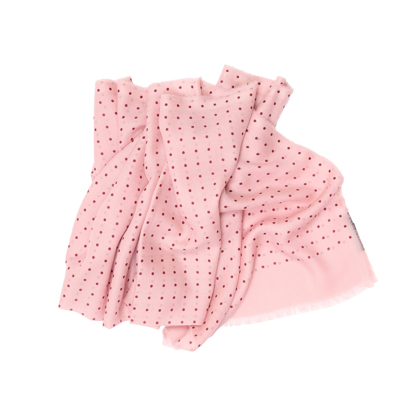 Begg & Co Wispy Hanover Cashmere Scarf in Rose Burgundy