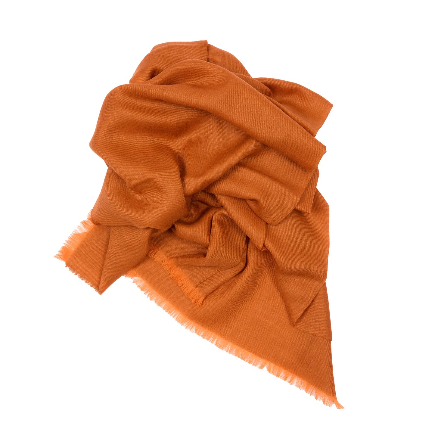 Begg & Co Wispy Cashmere Scarf in Burnt Orange