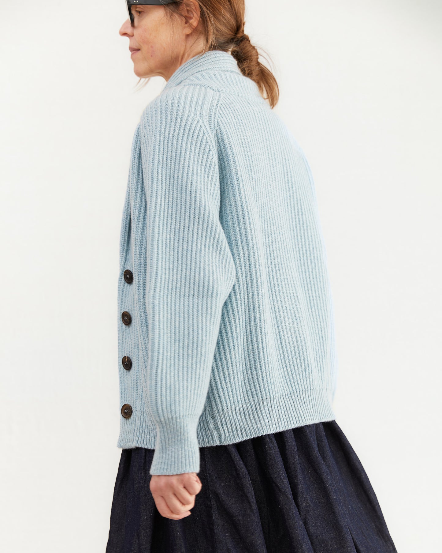 Begg & Co Mini Yacht Cardigan in Devils Bit