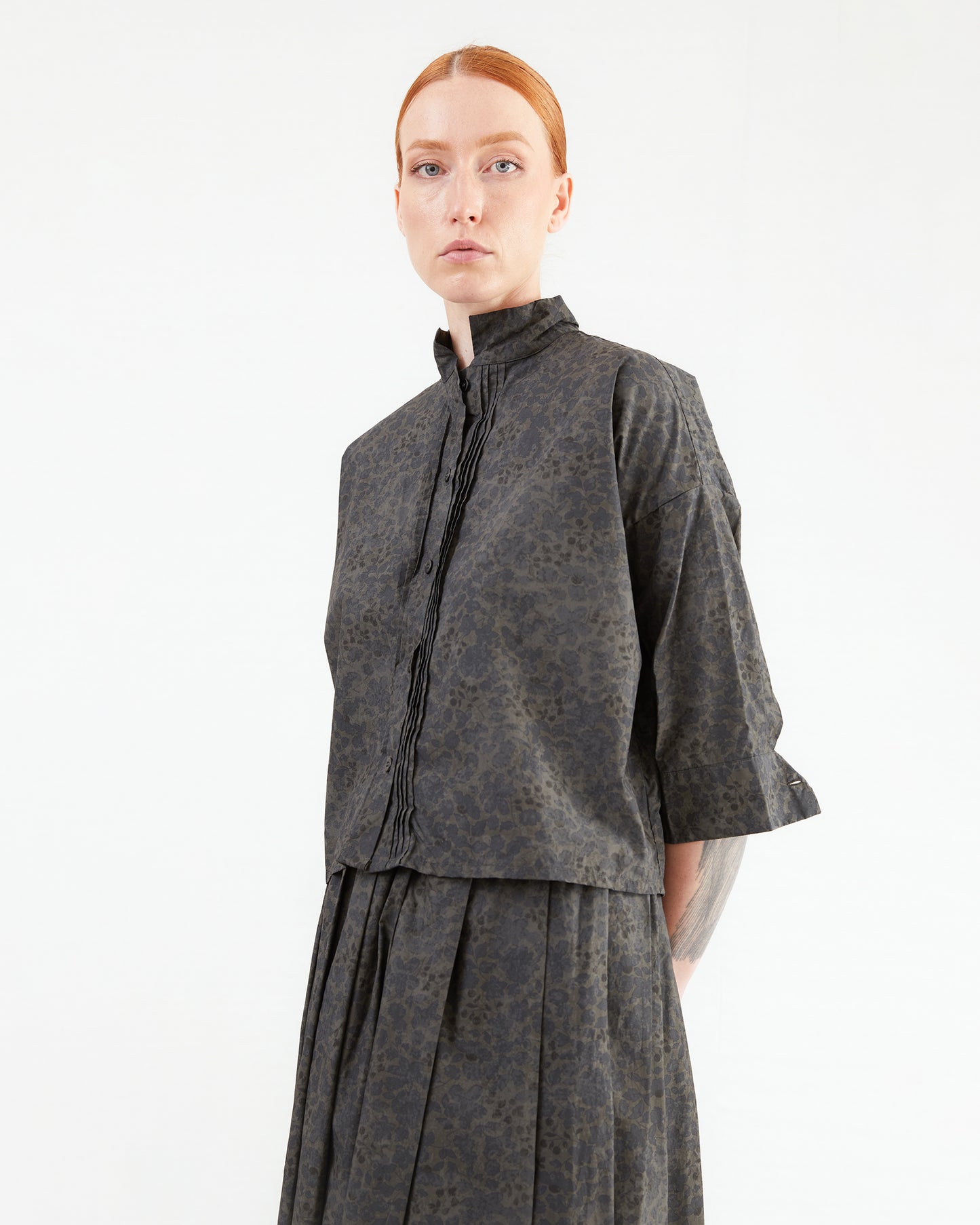 Bergfabel Women's Claudia Shirt in Dark Flower
