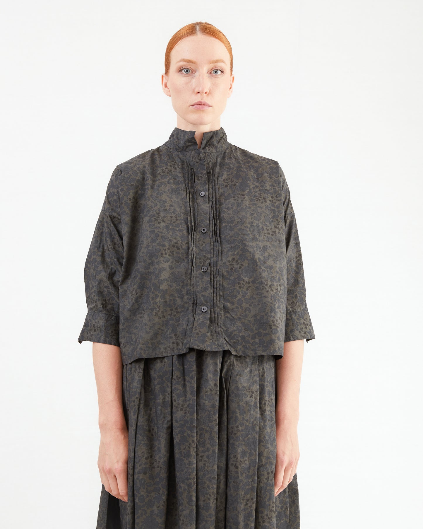 Bergfabel Women's Claudia Shirt in Dark Flower
