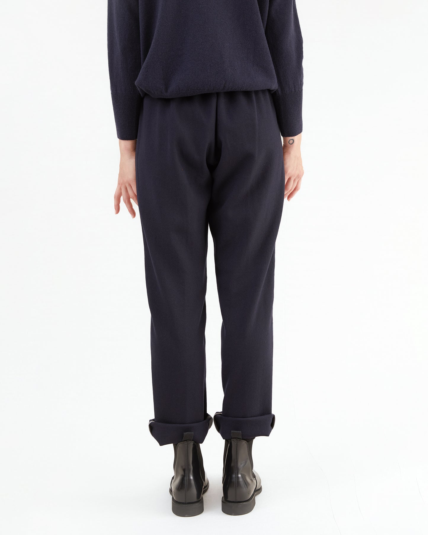Bergfabel Women's Wool Easy Pants in Navy