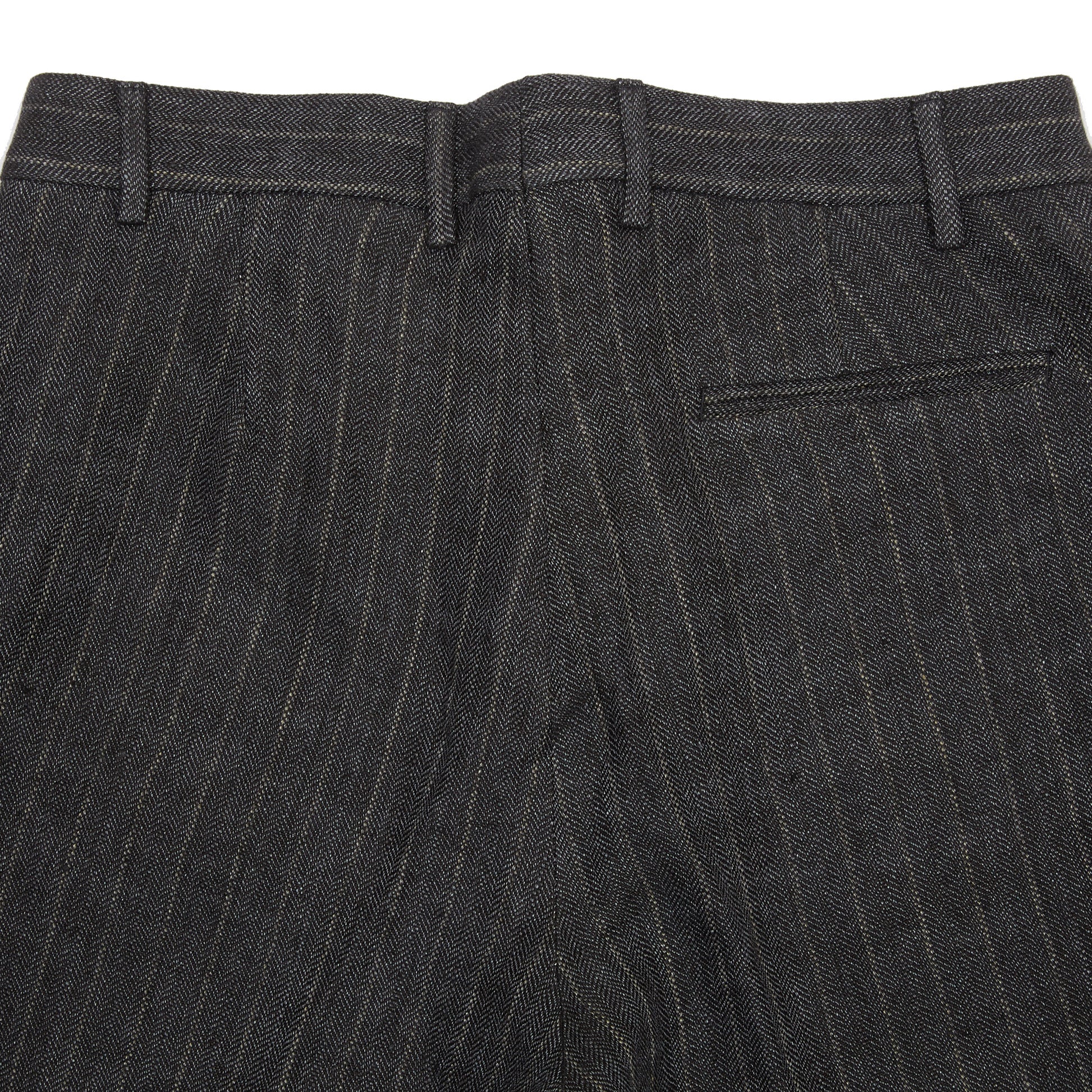 Bergfabel Women's Maria Linen Pant in Grey Stripe 3
