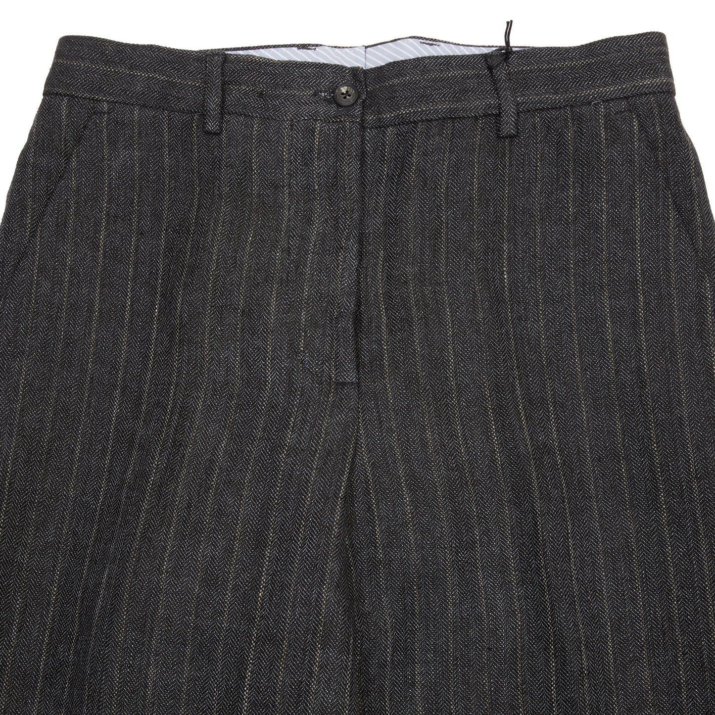 Bergfabel Women's Maria Linen Pant in Grey Stripe 2