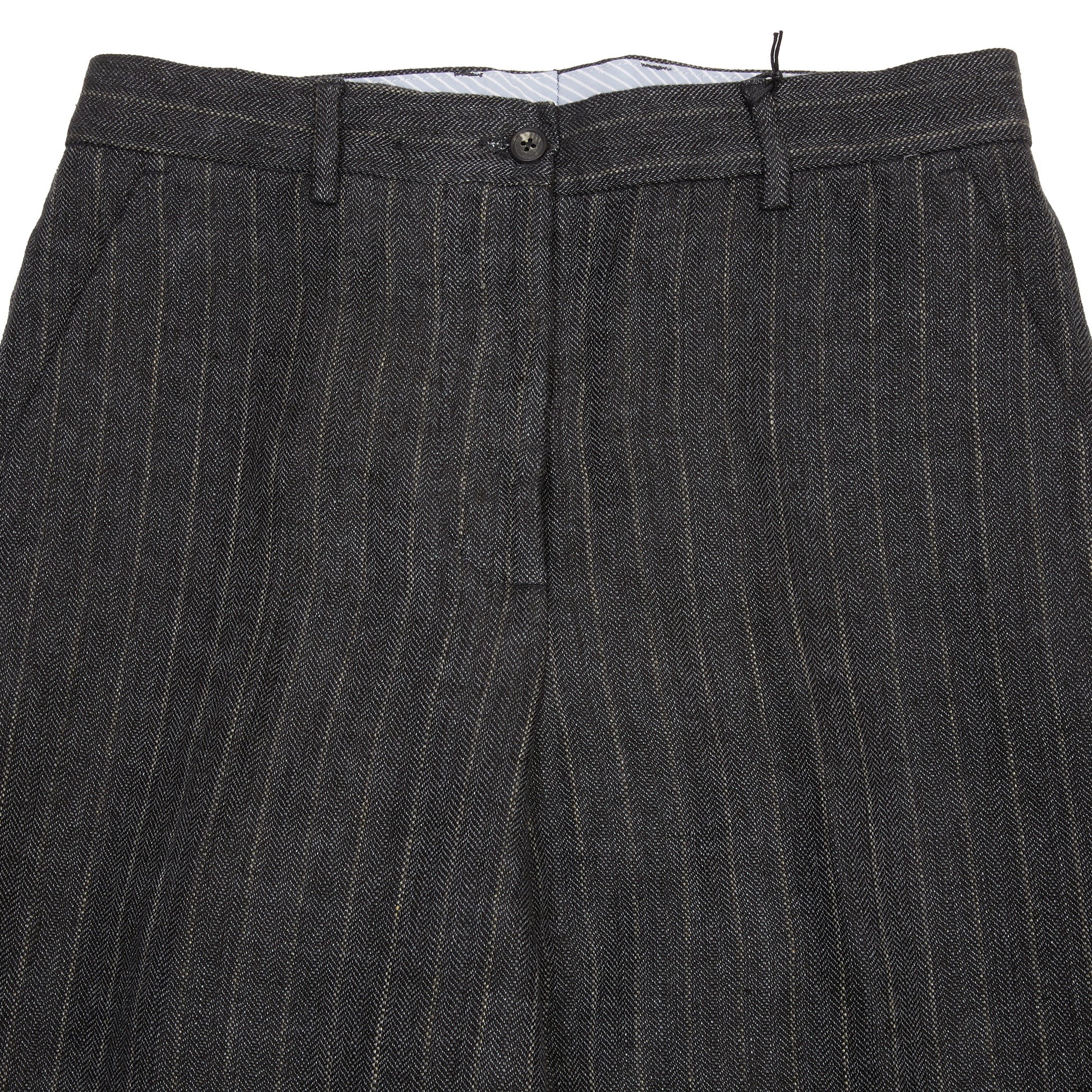 Bergfabel Women's Maria Linen Pant in Grey Stripe 2