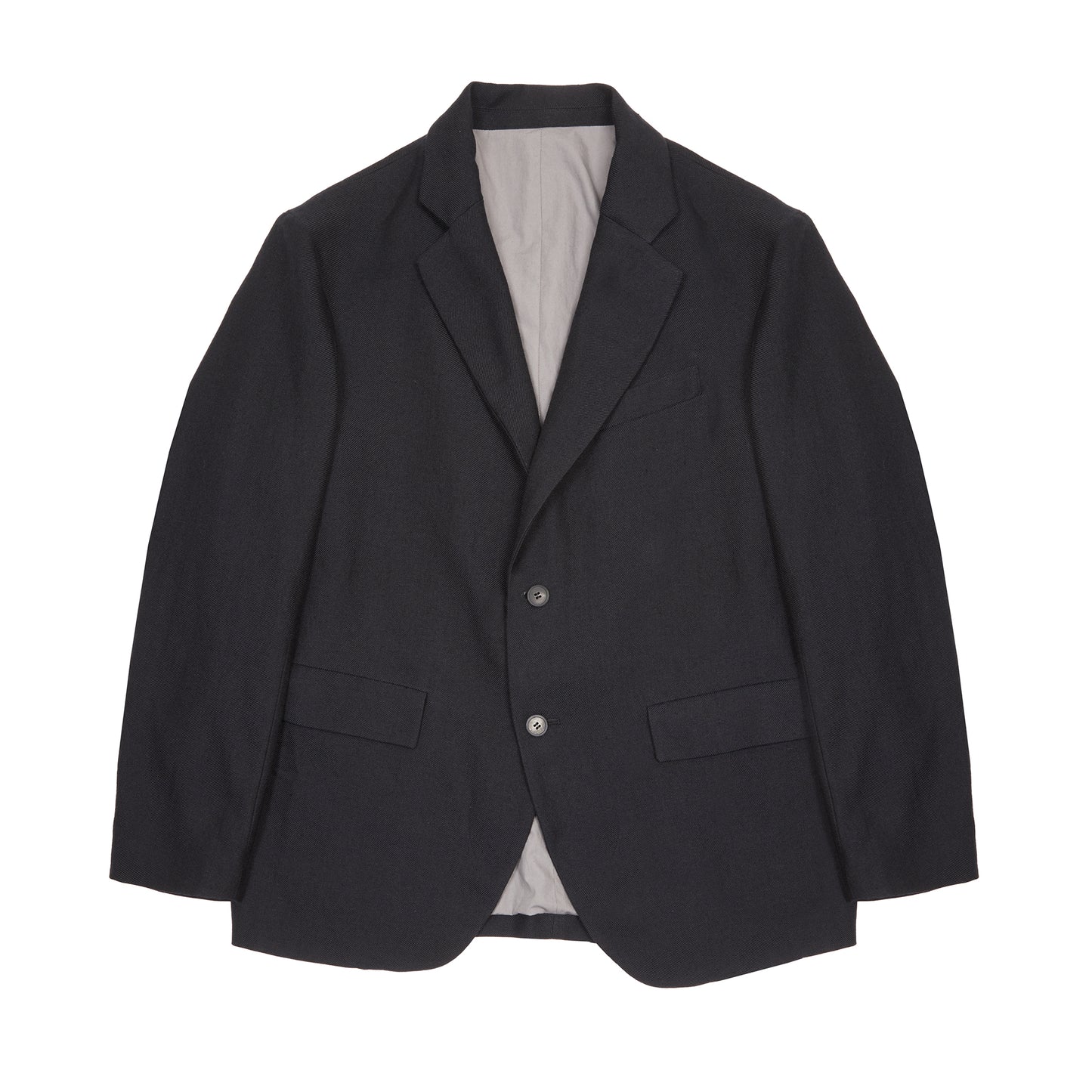 Bergfabel Wool Linen Tobi Jacket in Black Navy