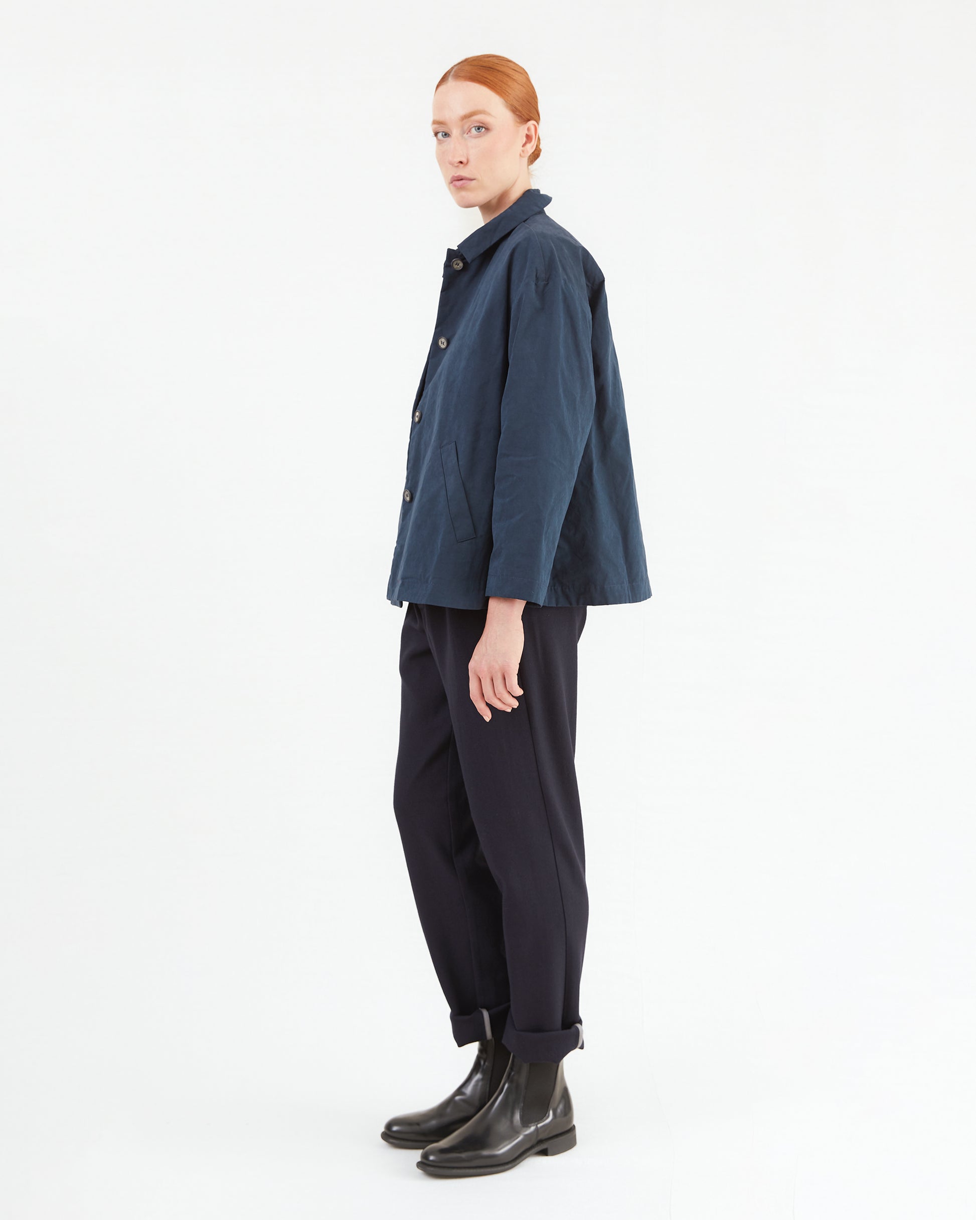 Bergfabel Women's Cotton Blend Uli Jacket in Navy