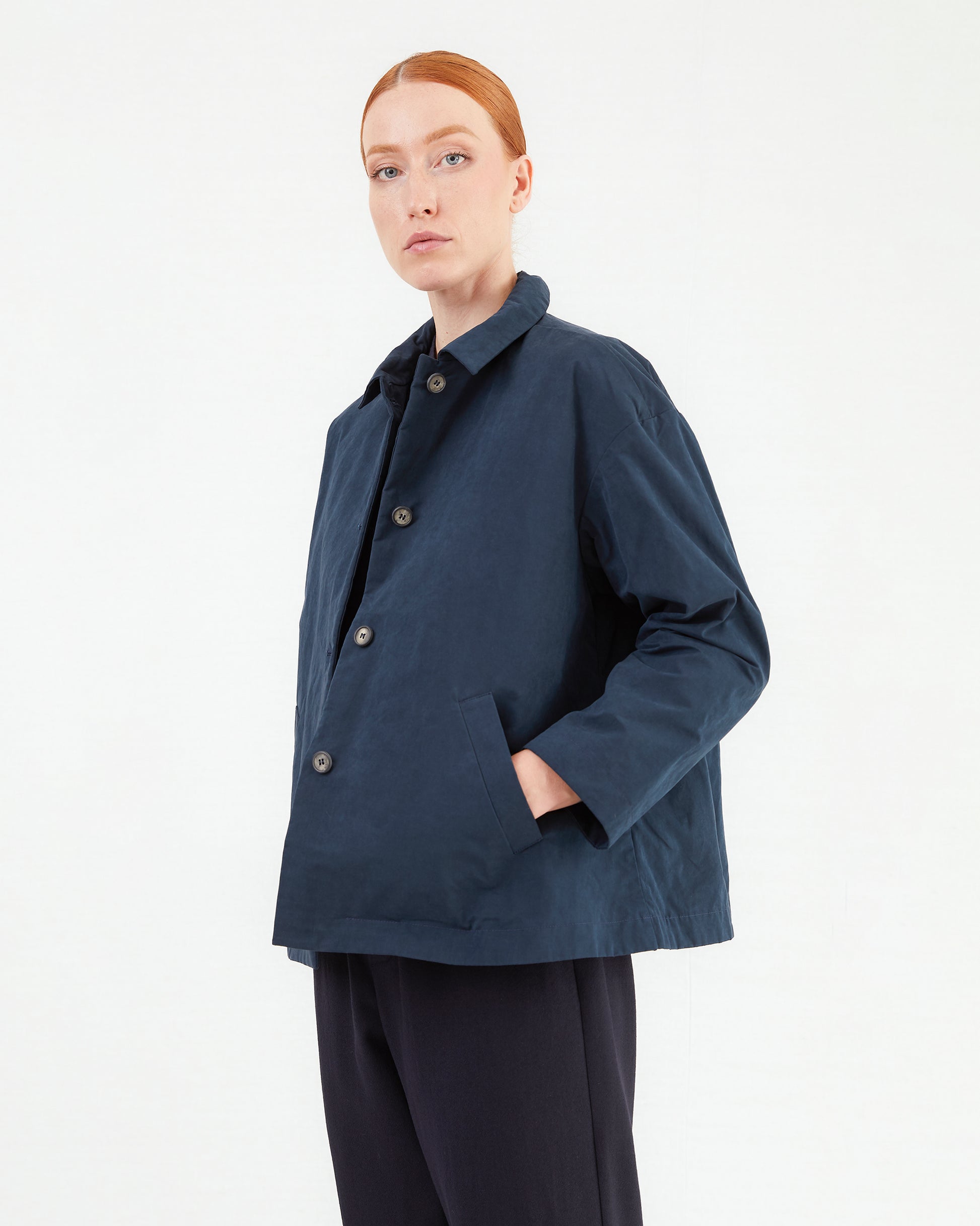 Bergfabel Women's Cotton Blend Uli Jacket in Navy